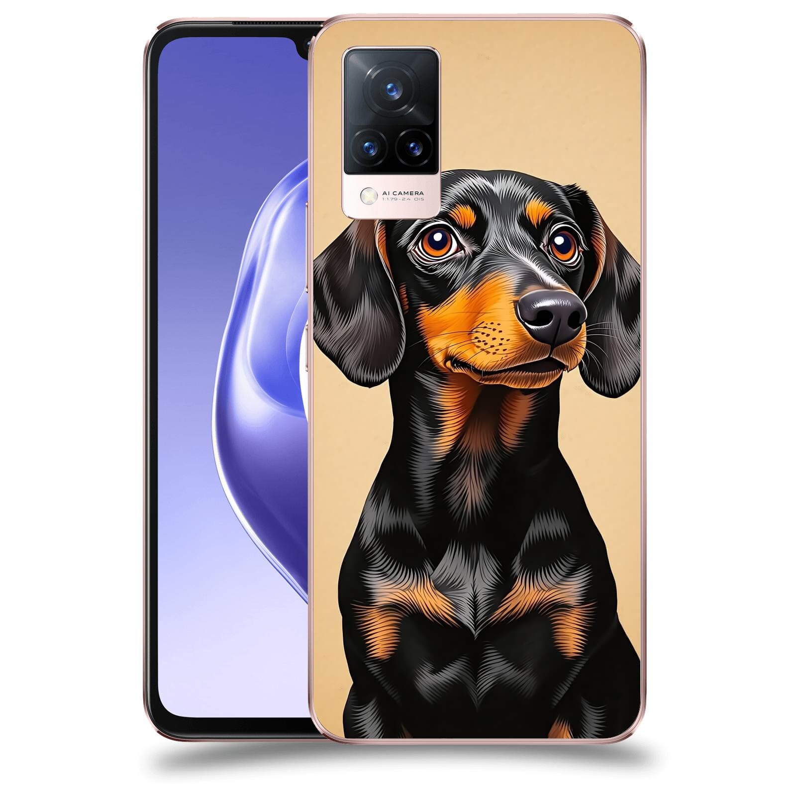 ACOVER Kryt na mobil Vivo V21 5G - Dachshund I