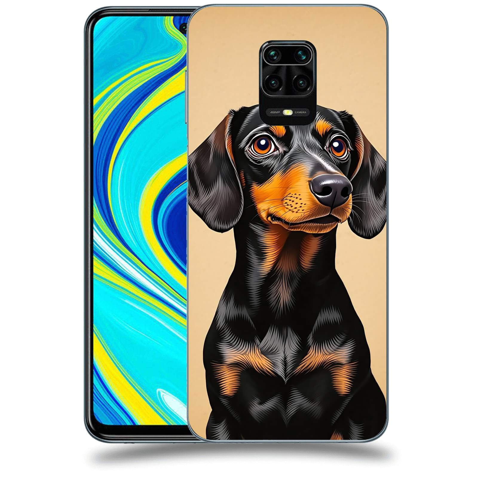 ACOVER Kryt na mobil Xiaomi Redmi Note 9S - Dachshund I