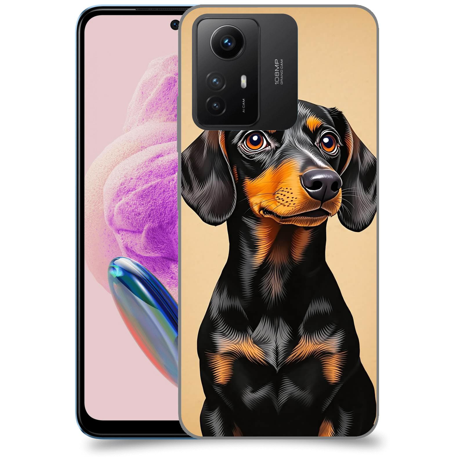 ACOVER Kryt na mobil Xiaomi Redmi Note 12S - Dachshund I