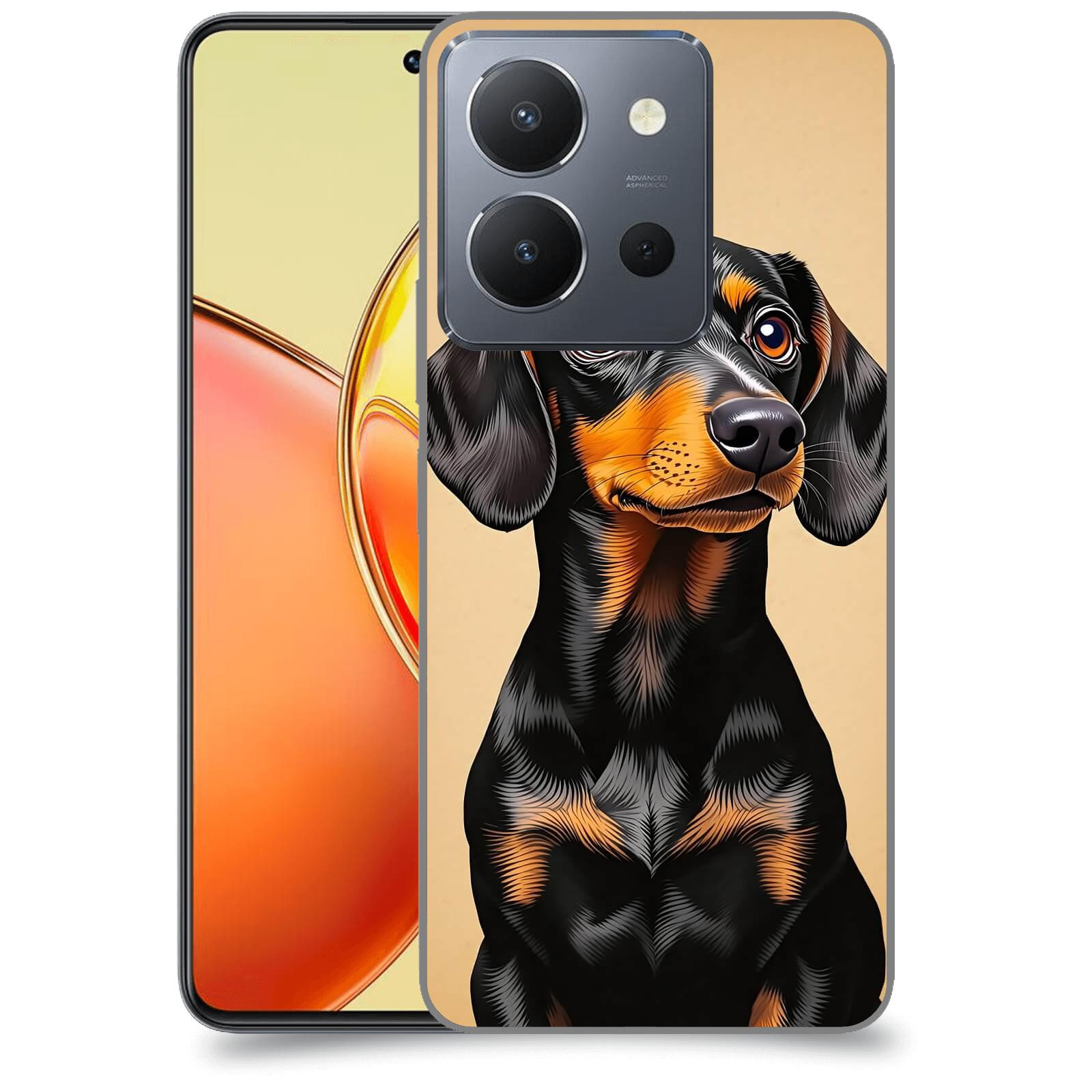 ACOVER Kryt na mobil Vivo Y36 - Dachshund I