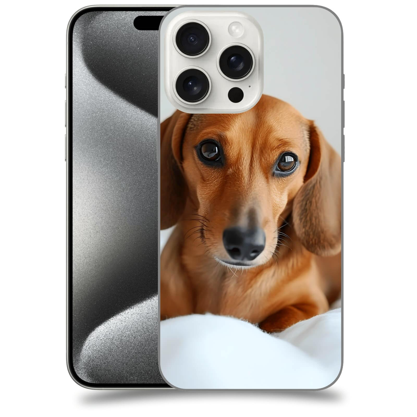ACOVER Kryt na mobil Apple iPhone 15 pro max - Dachshund II