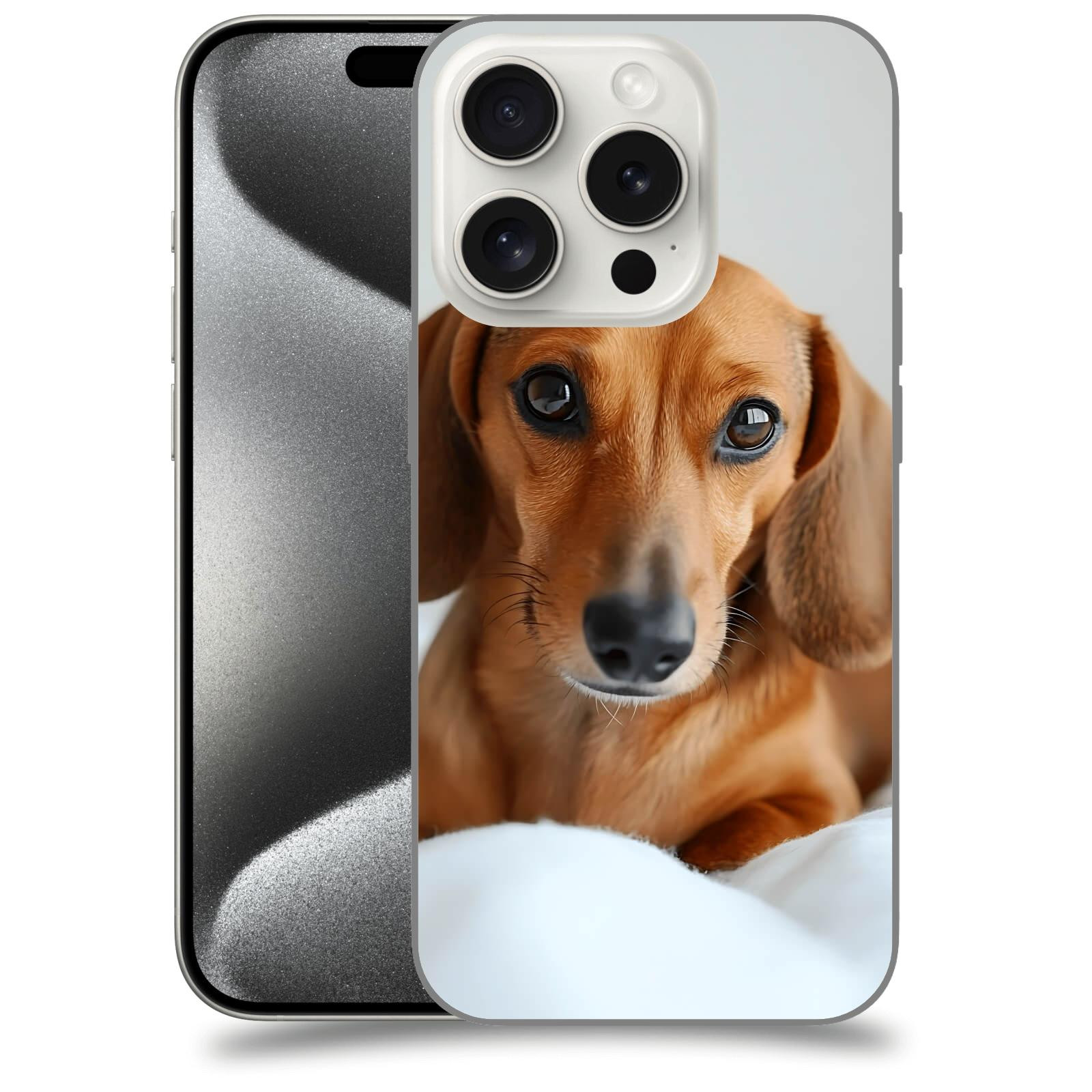 ACOVER Kryt na mobil Apple iPhone 15 pro - Dachshund II