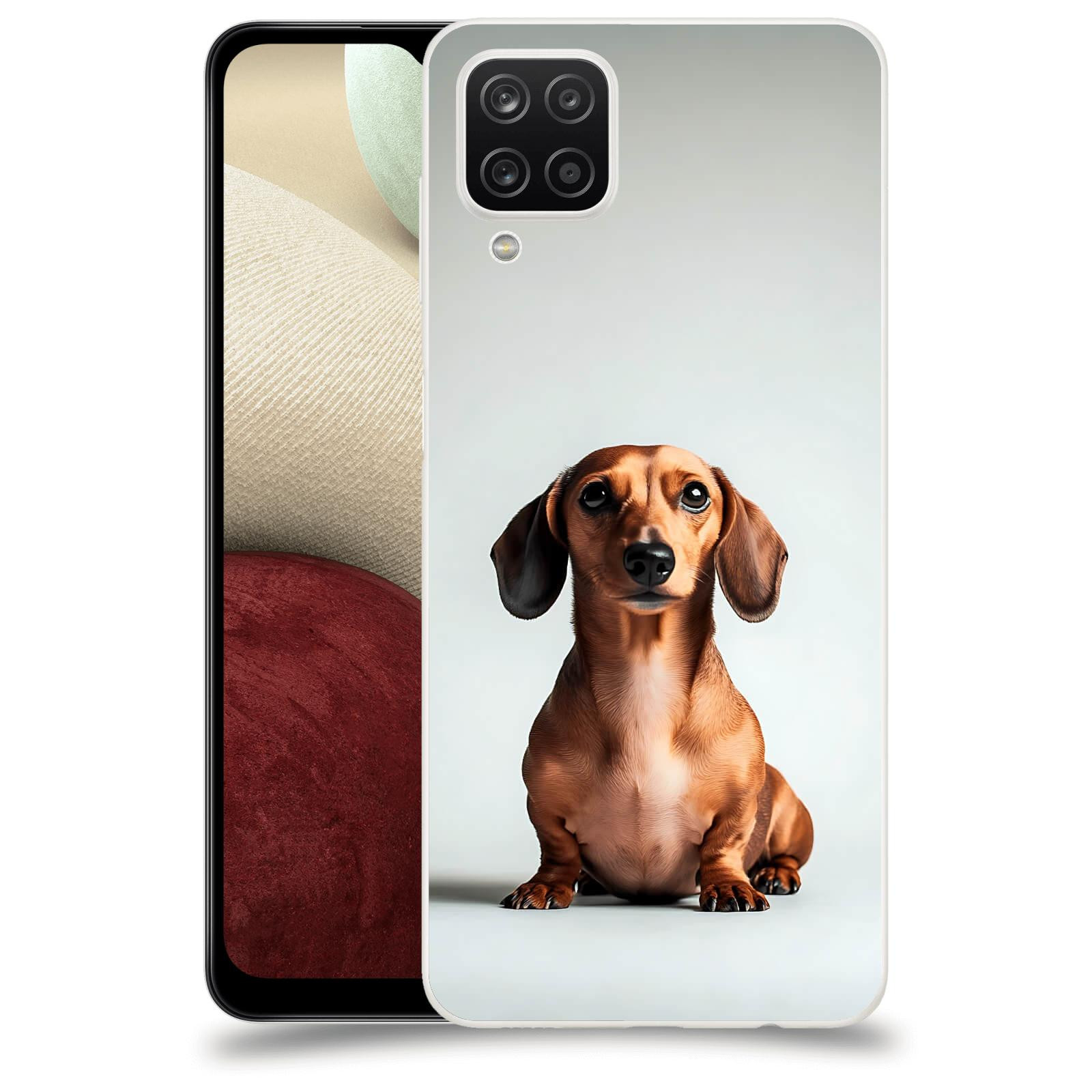 ACOVER Kryt na mobil Samsung Galaxy A12 A125F - Dachshund III