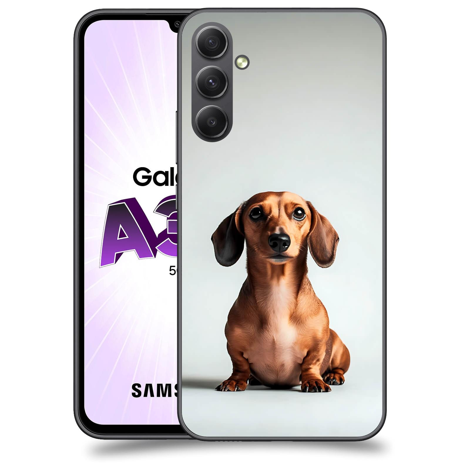 ACOVER Kryt na mobil Samsung Galaxy A34 - Dachshund III