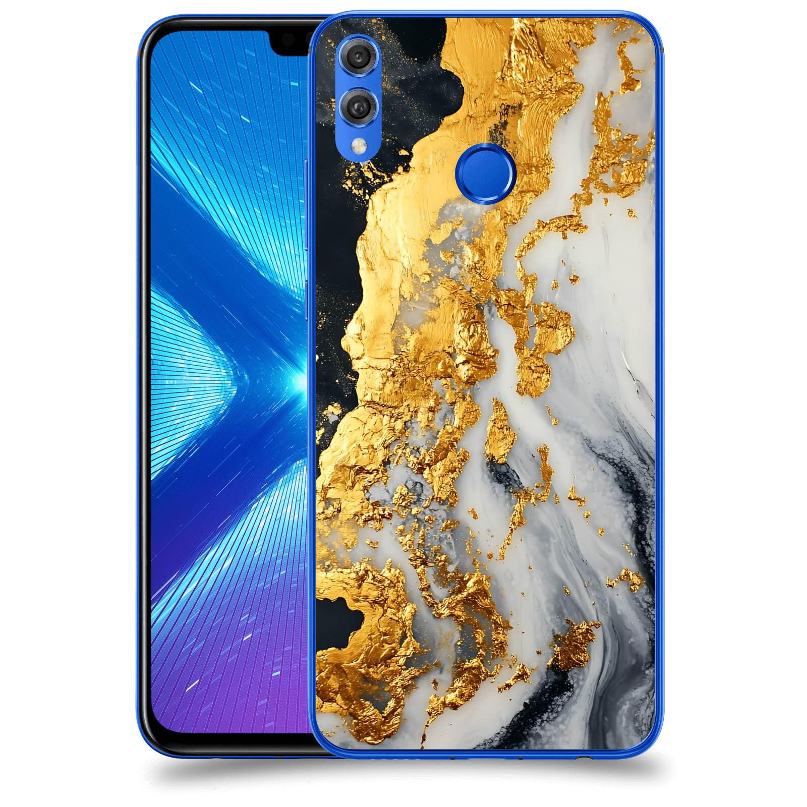 ACOVER Kryt na mobil Honor 8X - Marble II