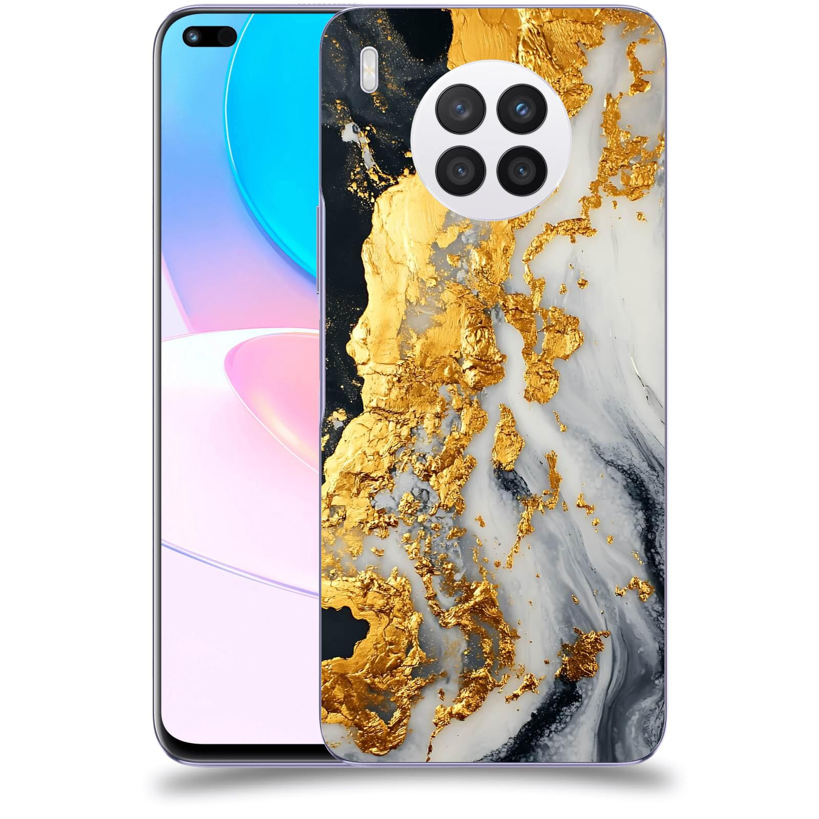 ACOVER Kryt na mobil Huawei Nova 8i - Marble II