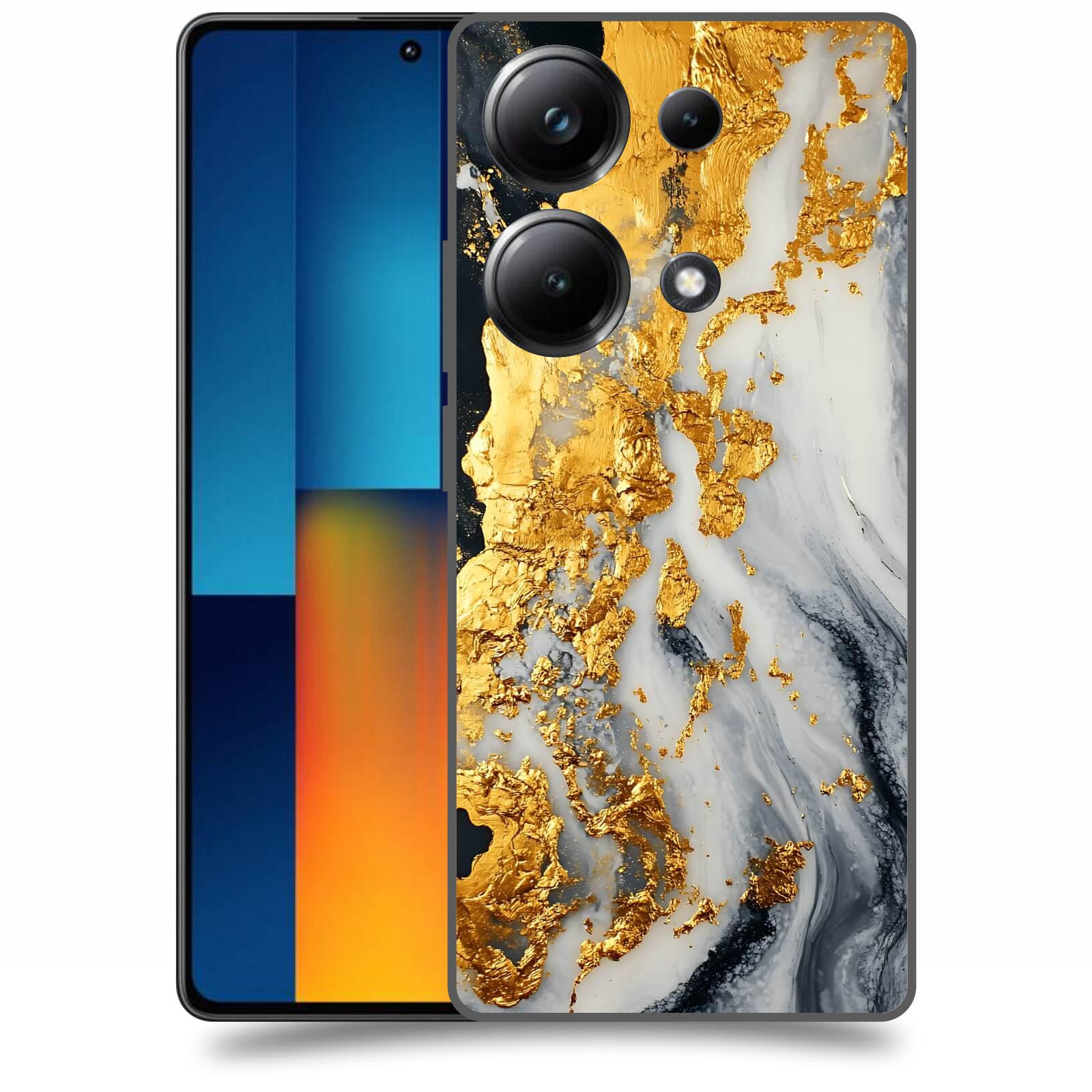 ACOVER Kryt na mobil Poco M6 - Marble II