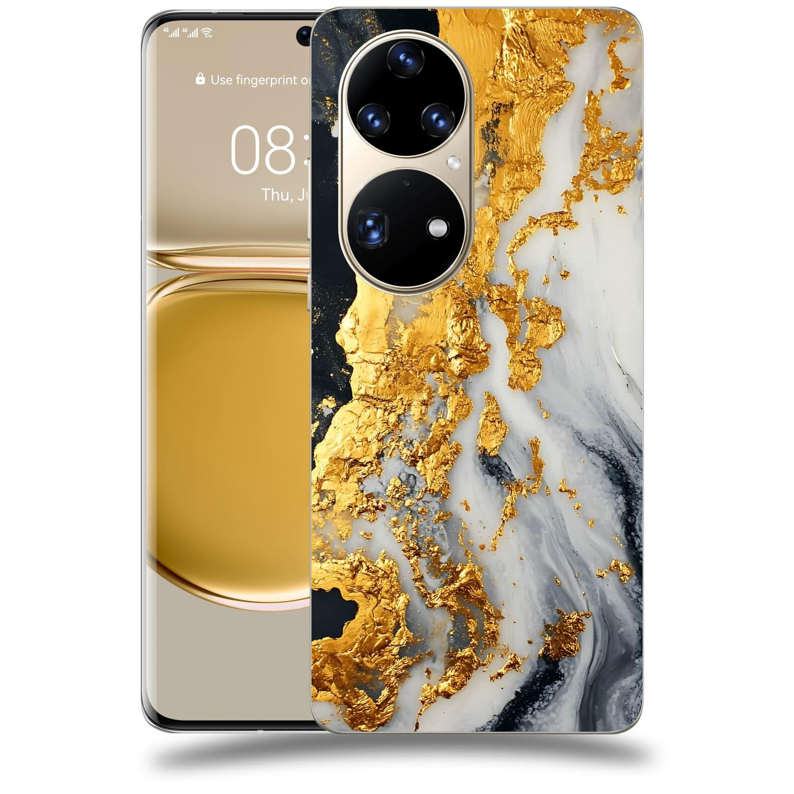 ACOVER Kryt na mobil Huawei P50 - Marble II