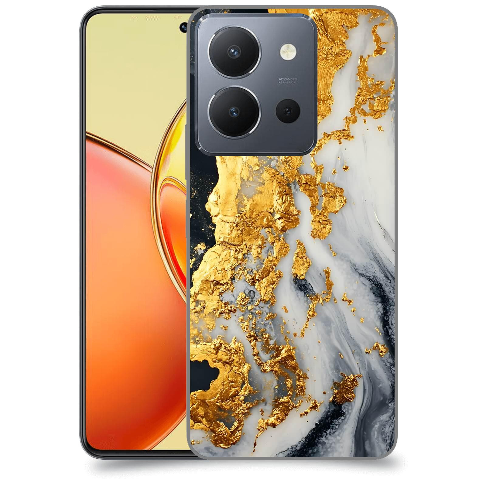 ACOVER Kryt na mobil Vivo Y36 - Marble II