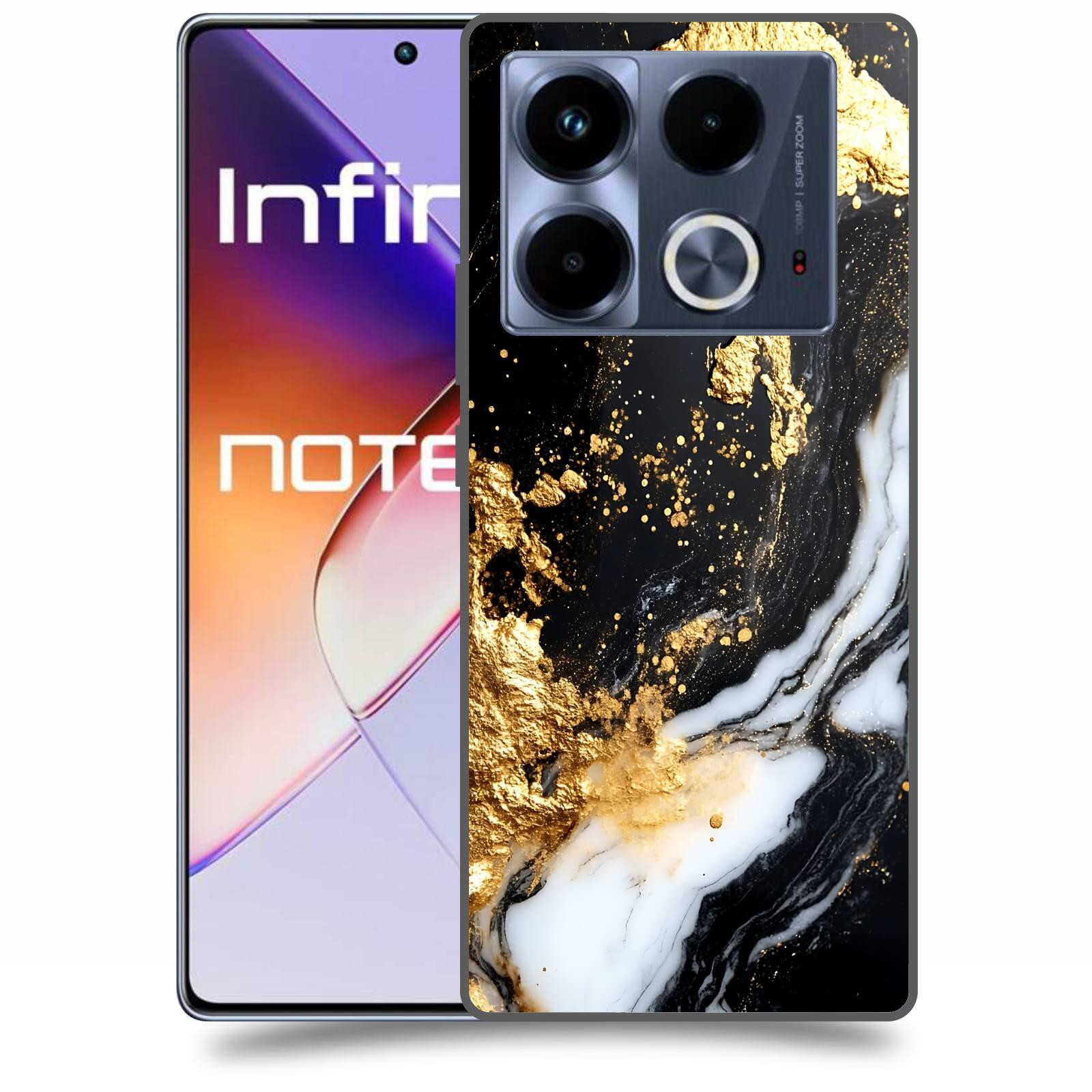 ACOVER Kryt na mobil Infinix Note 40 - Marble III