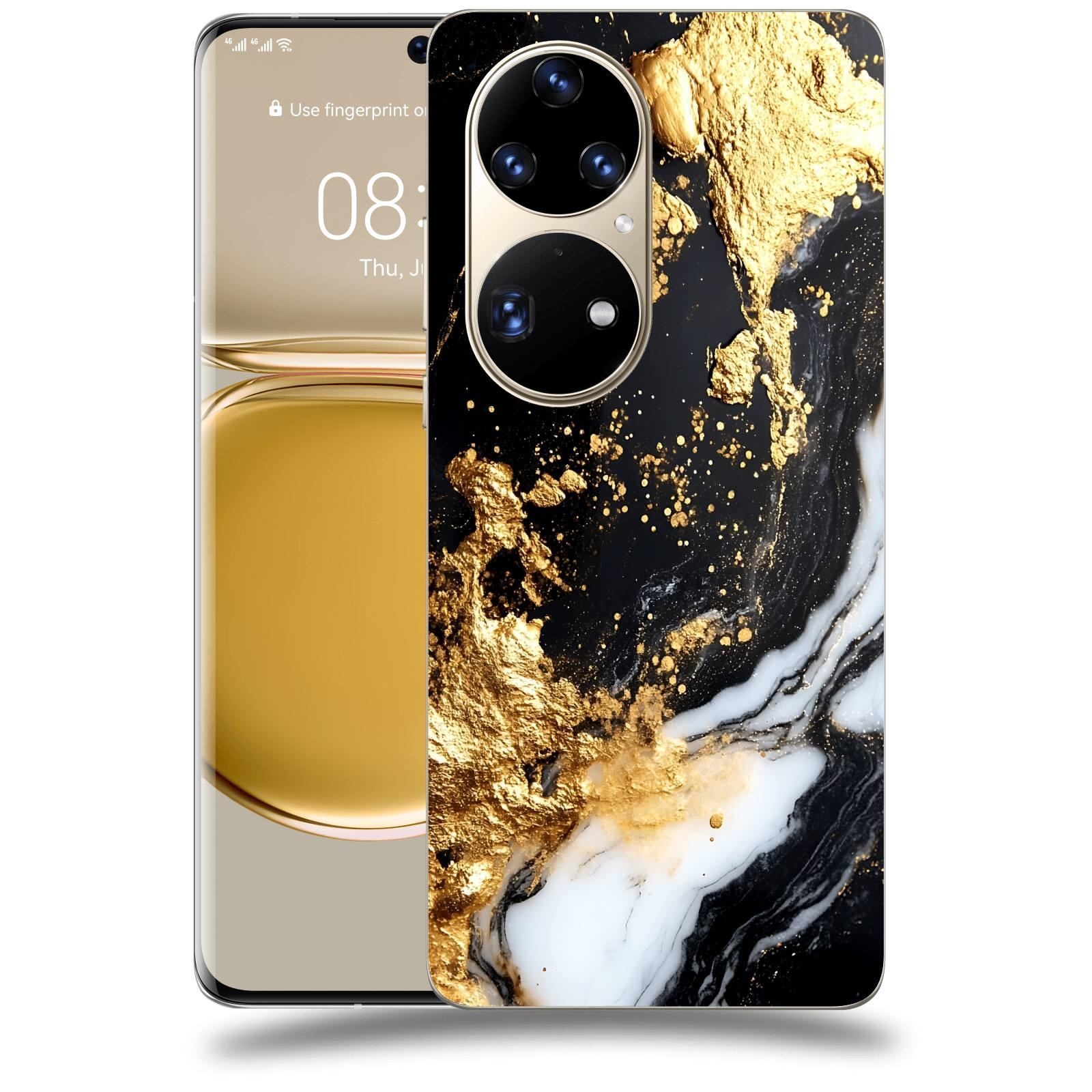 ACOVER Kryt na mobil Huawei P50 - Marble III
