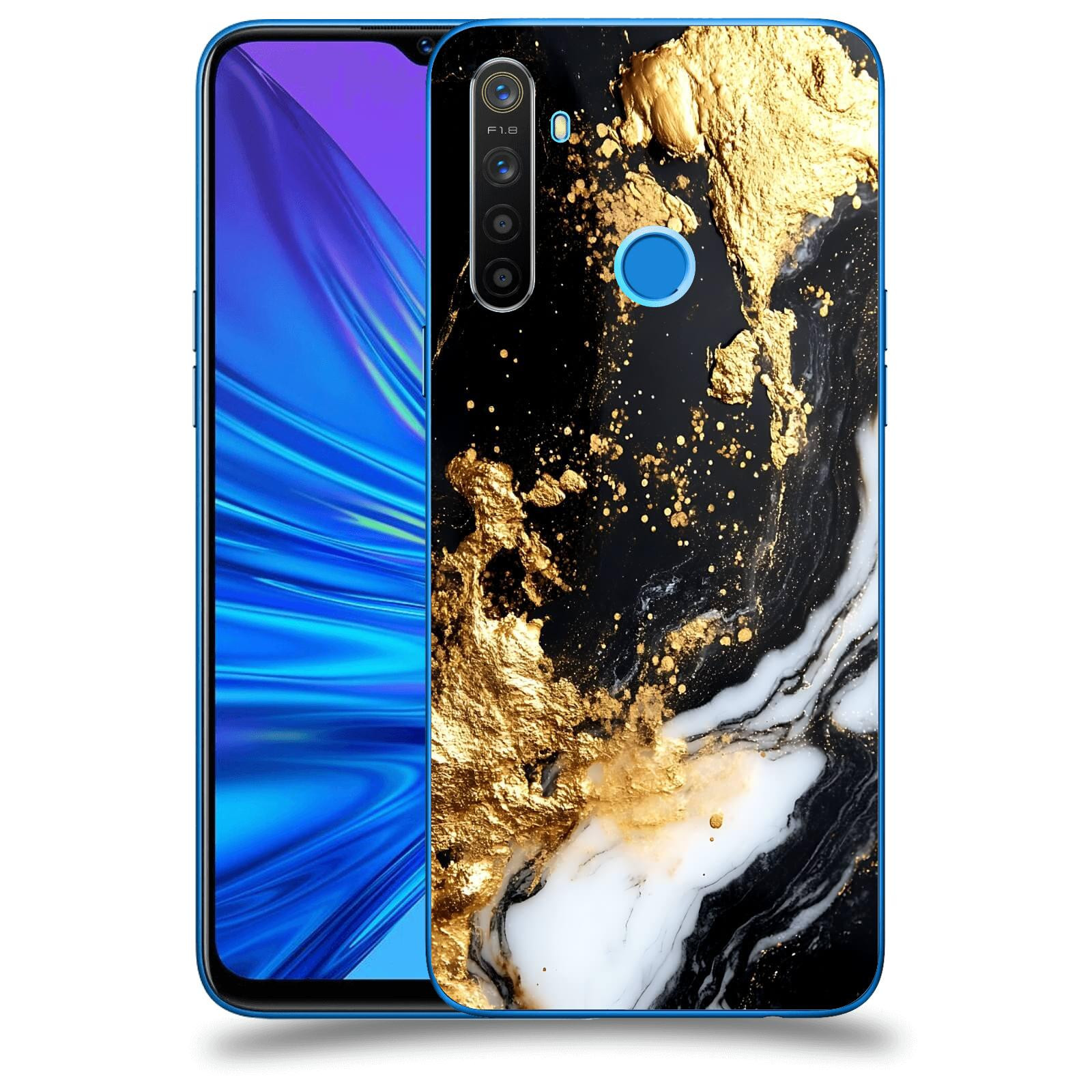 ACOVER Kryt na mobil Realme 5 - Marble III