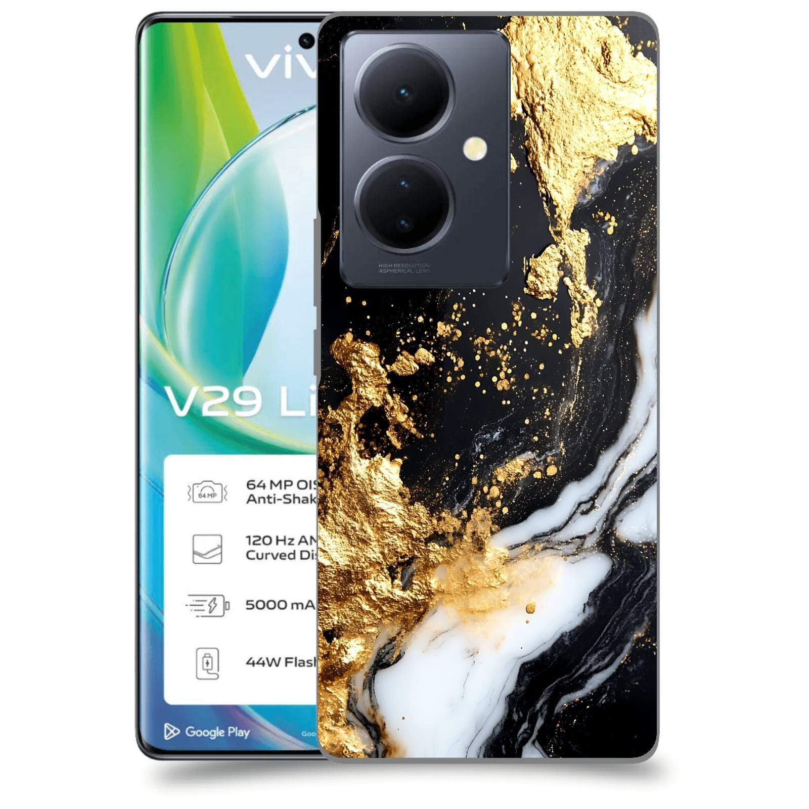 ACOVER Kryt na mobil VIVO V29 Lite 5G - Marble III