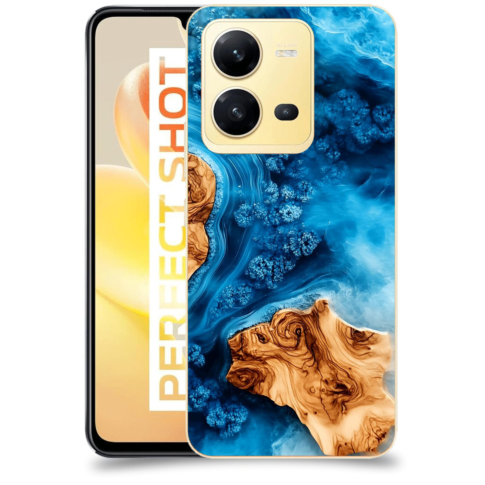 ACOVER Kryt na mobil Vivo X80 Lite - Deep Marine III