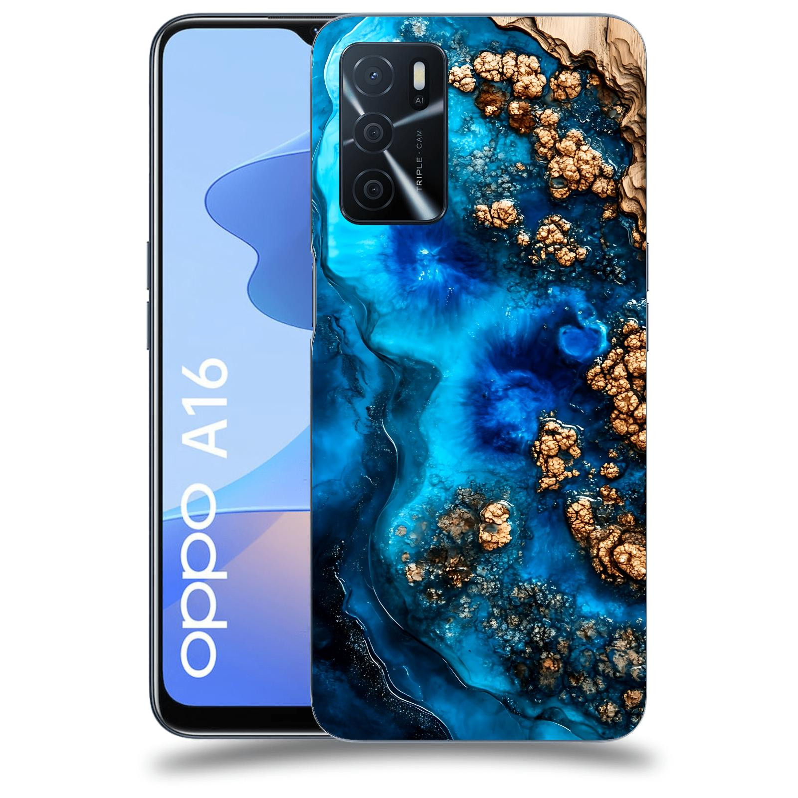 ACOVER Kryt na mobil OPPO A16 - Deep Marine IV