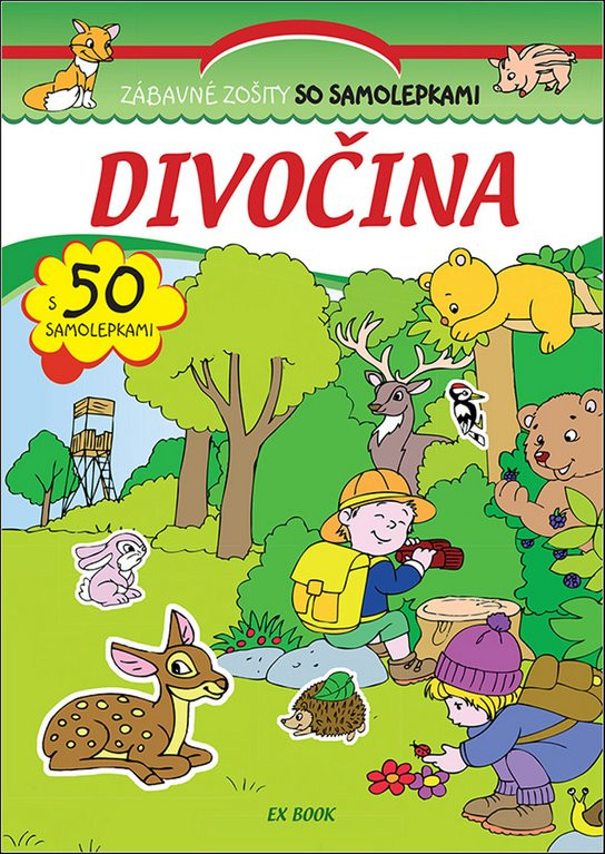 Zábavné zošity so samolepkami Divočina