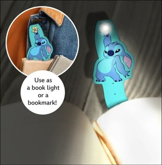 Lampička do knihy Stitch