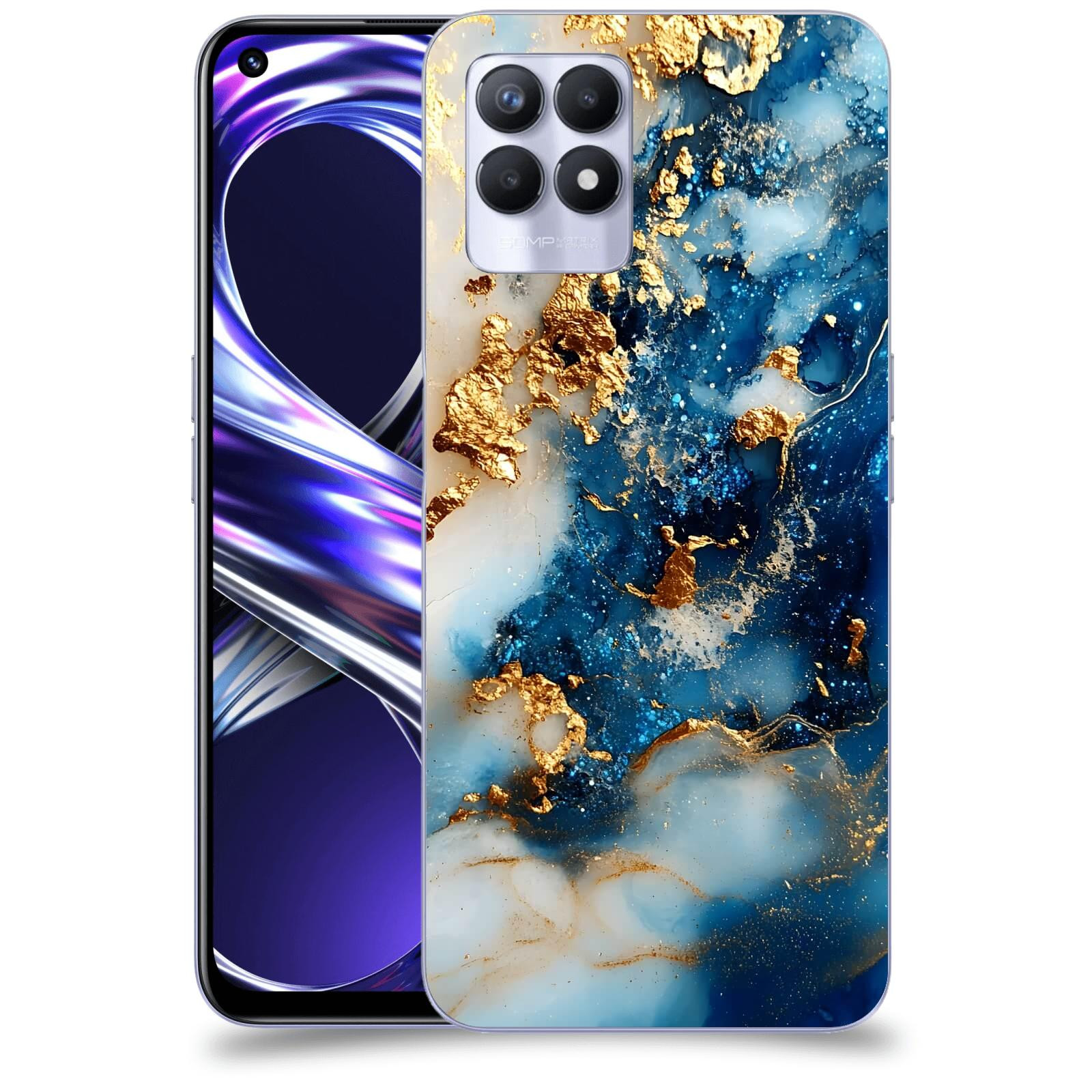 ACOVER Kryt na mobil Realme 8i - Ocean Waves II