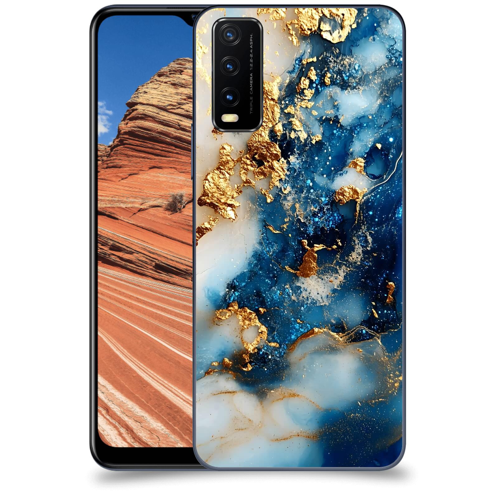 ACOVER Kryt na mobil Vivo Y20s - Ocean Waves II