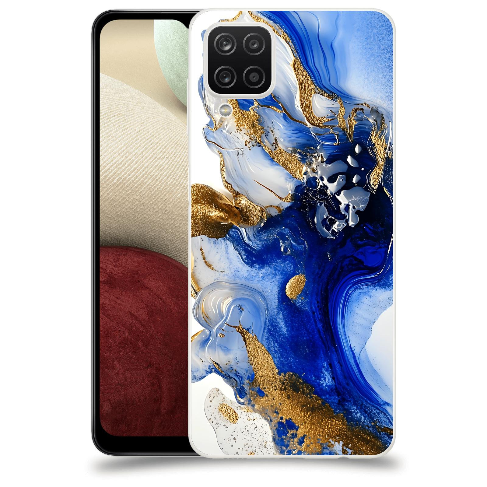 ACOVER Kryt na mobil Samsung Galaxy A12 A125F - Ocean Waves III