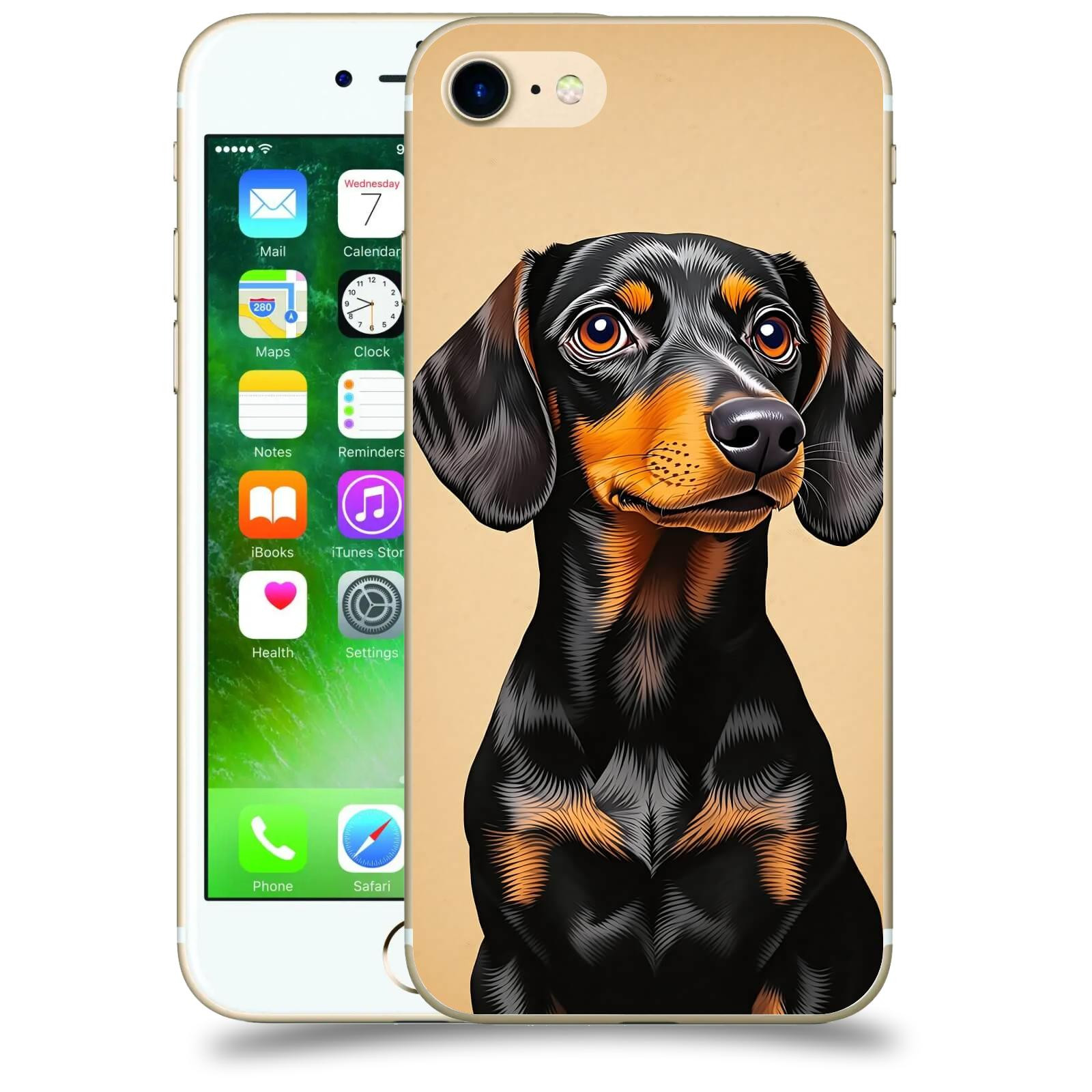 ACOVER Kryt na mobil Apple iPhone 7 - Dachshund I