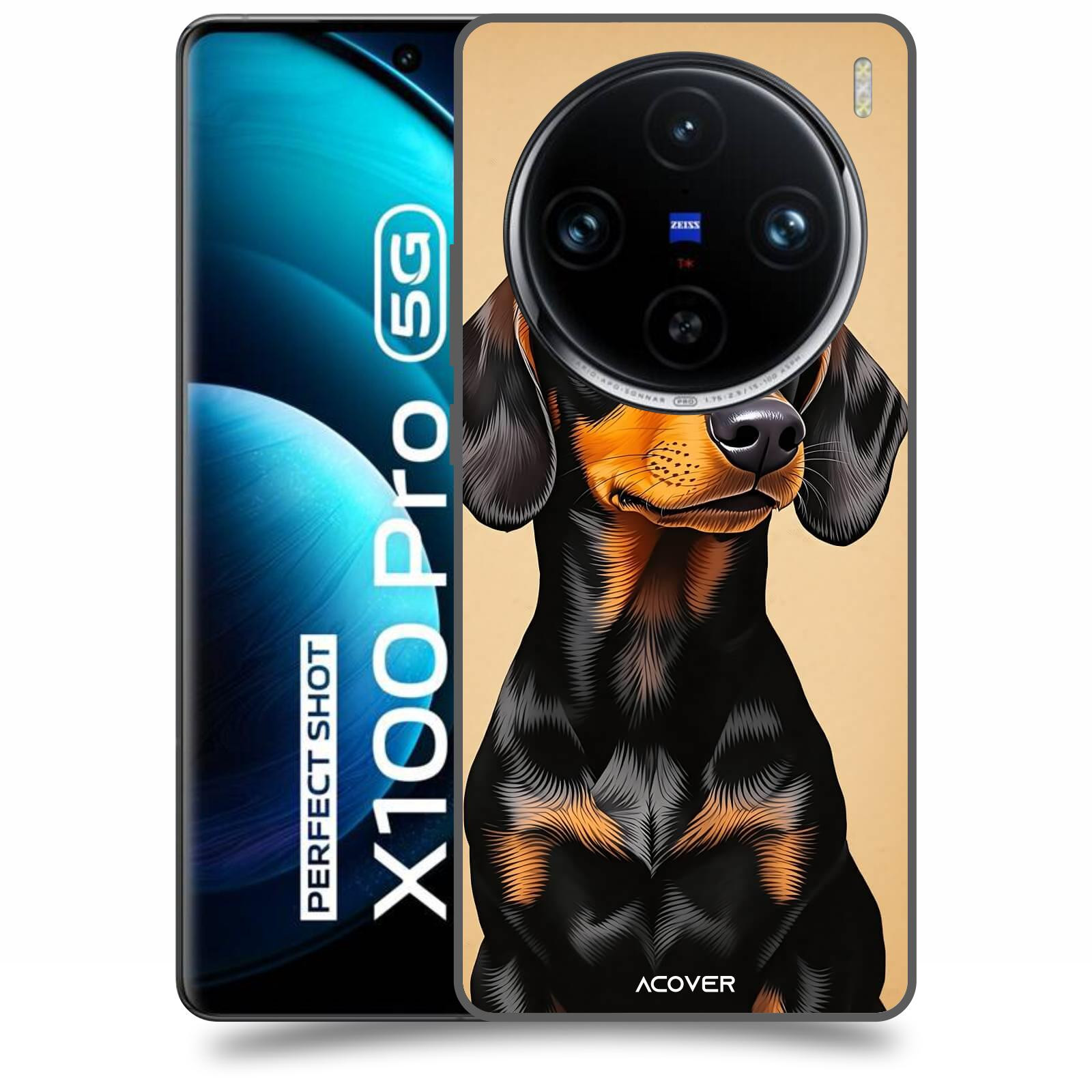 ACOVER Kryt na mobil Vivo X100 Pro - Dachshund I
