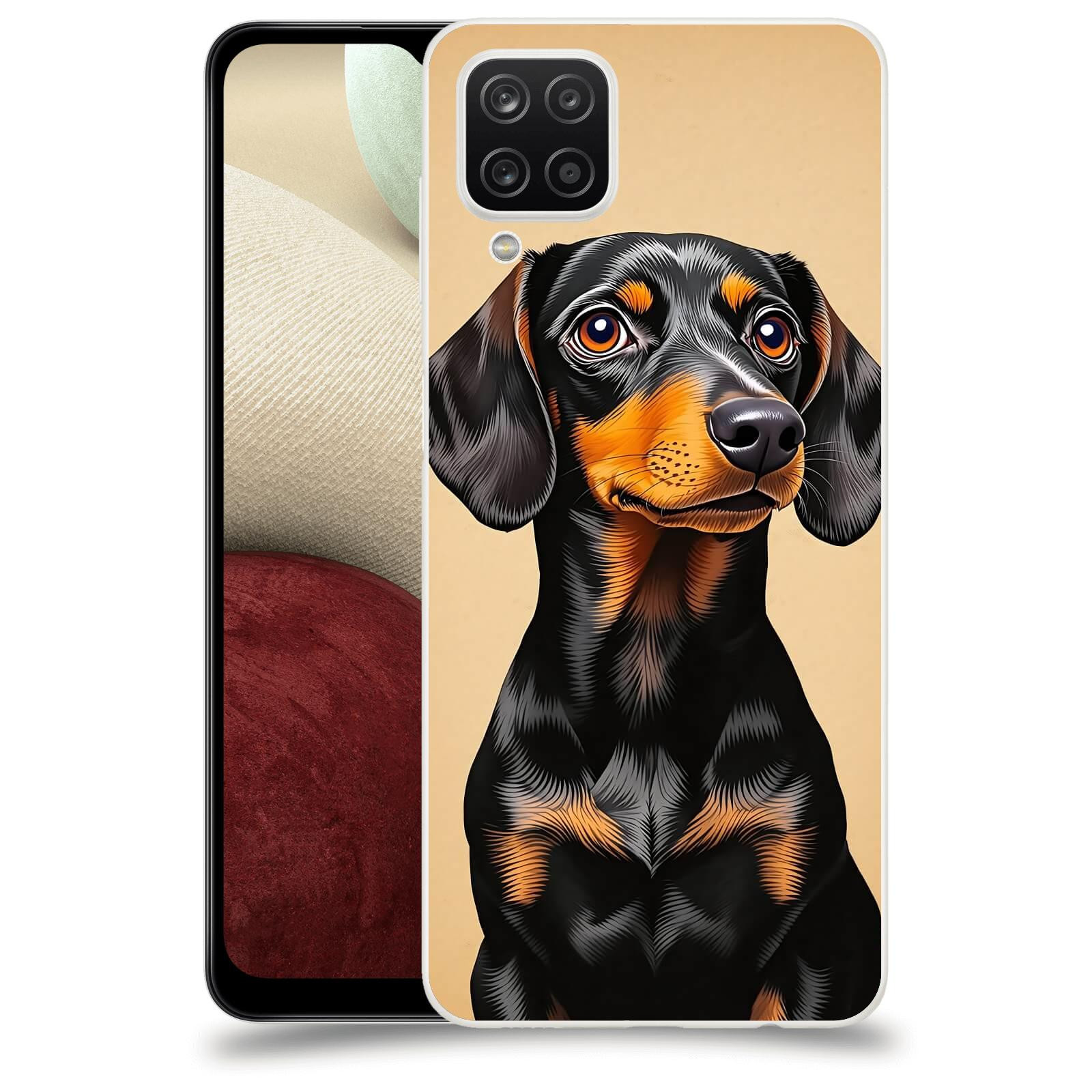 ACOVER Kryt na mobil Samsung Galaxy A12 A125F - Dachshund I