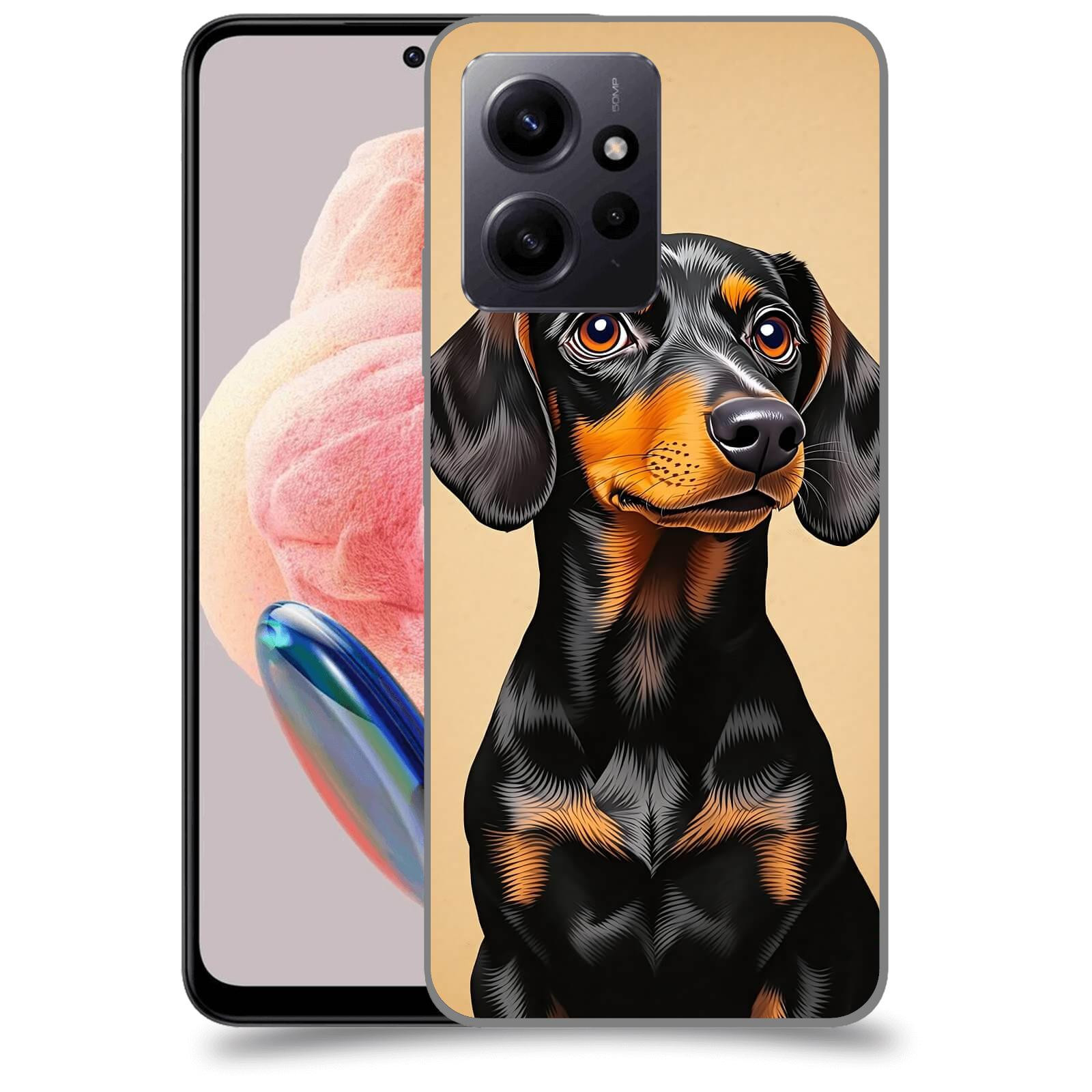 ACOVER Kryt na mobil Xiaomi Redmi Note 12 4G - Dachshund I