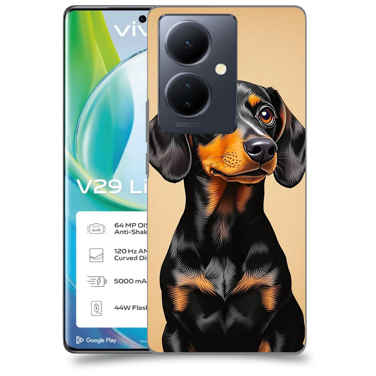 ACOVER Kryt na mobil VIVO V29 Lite 5G - Dachshund I