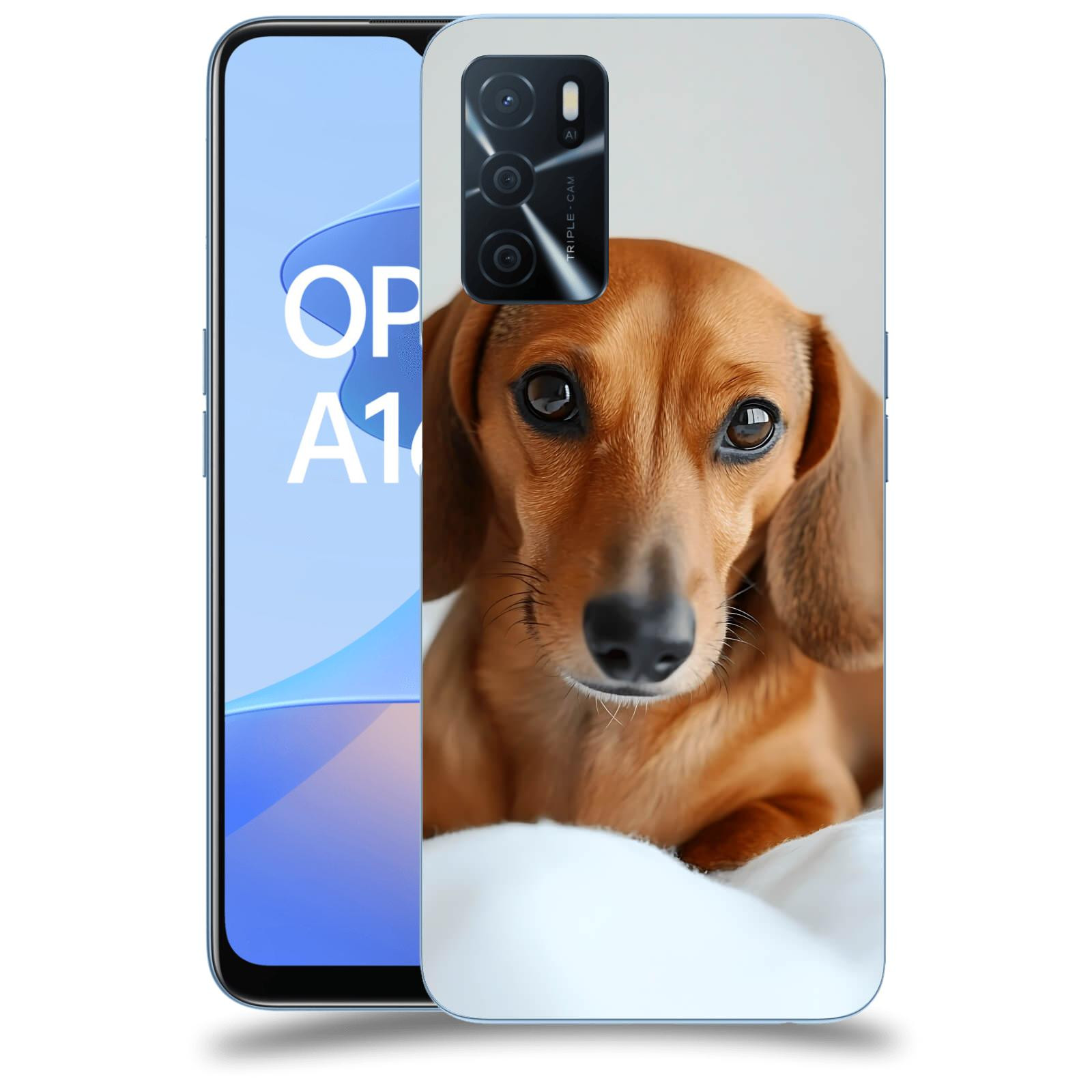 ACOVER Kryt na mobil OPPO A16s - Dachshund II