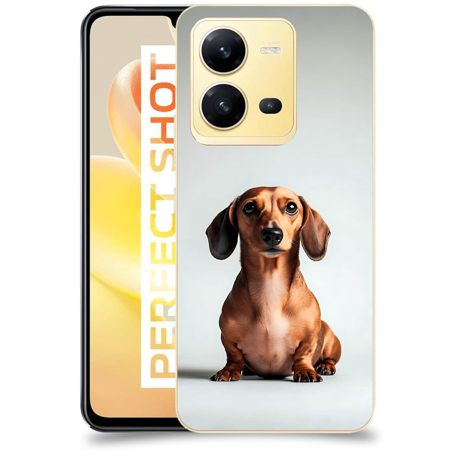 ACOVER Kryt na mobil Vivo X80 Lite - Dachshund III