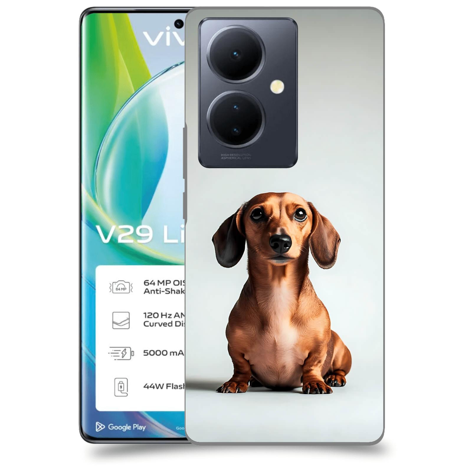 ACOVER Kryt na mobil VIVO V29 Lite 5G - Dachshund III