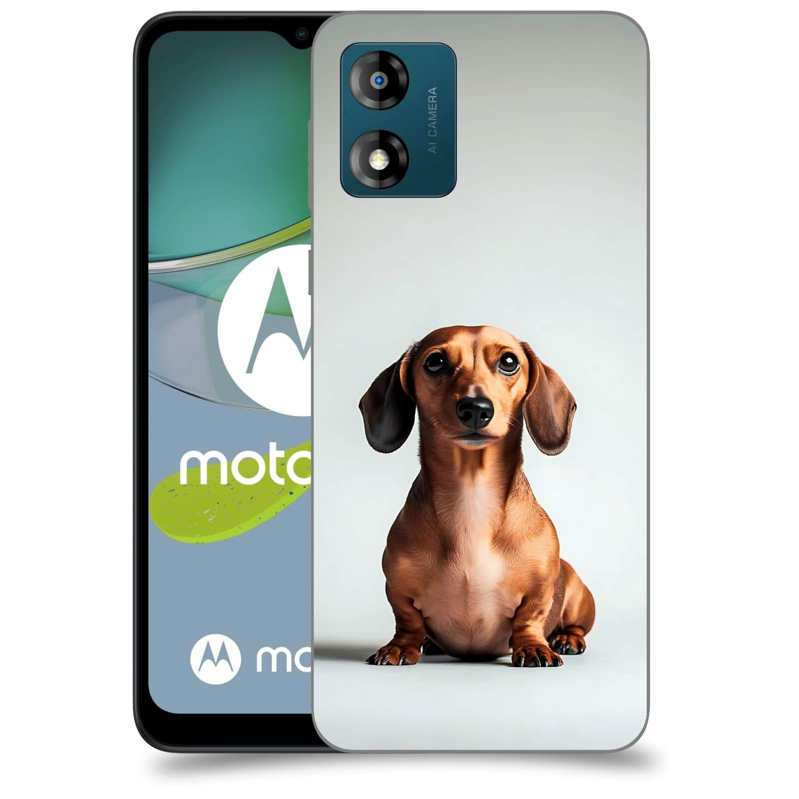 ACOVER Kryt na mobil Motorola Moto E13 - Dachshund III