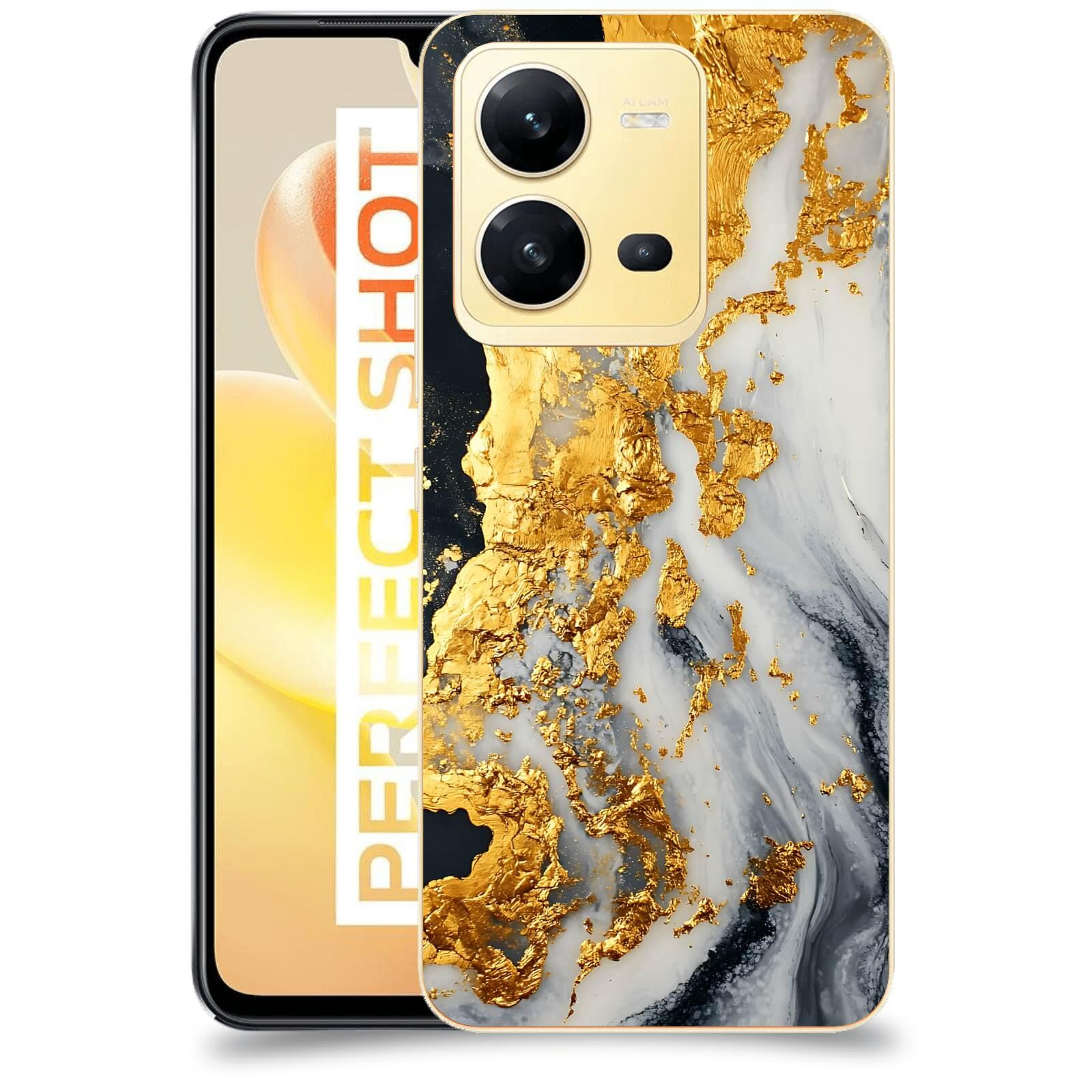 ACOVER Kryt na mobil Vivo X80 Lite - Marble II