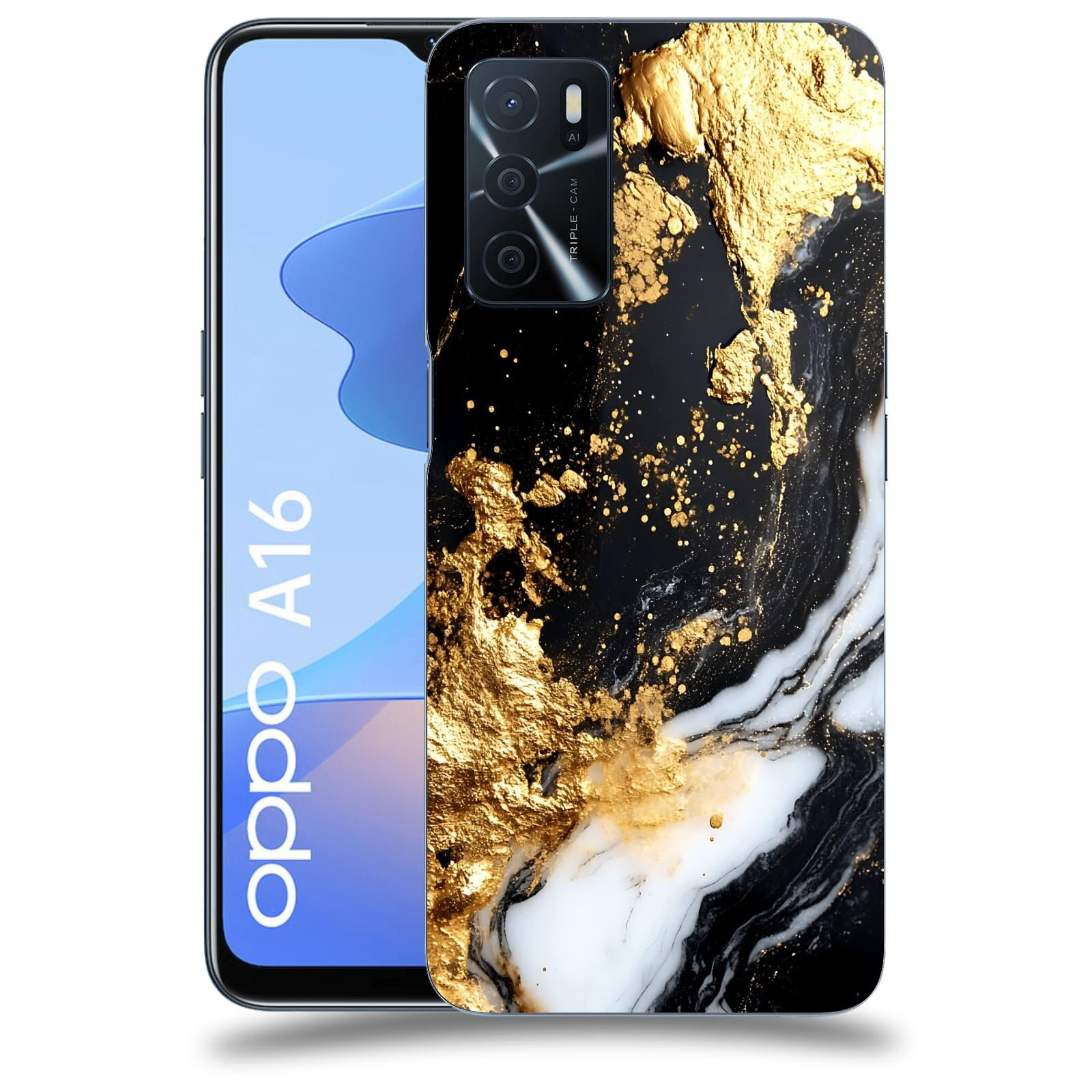 ACOVER Kryt na mobil OPPO A16 - Marble III