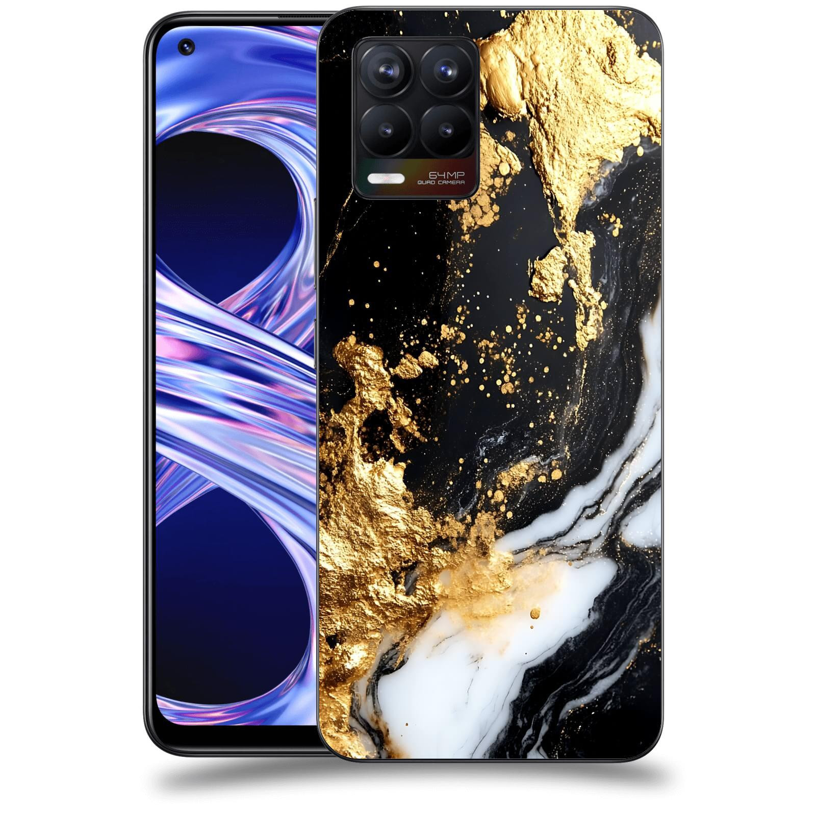 ACOVER Kryt na mobil Realme 8 - Marble III