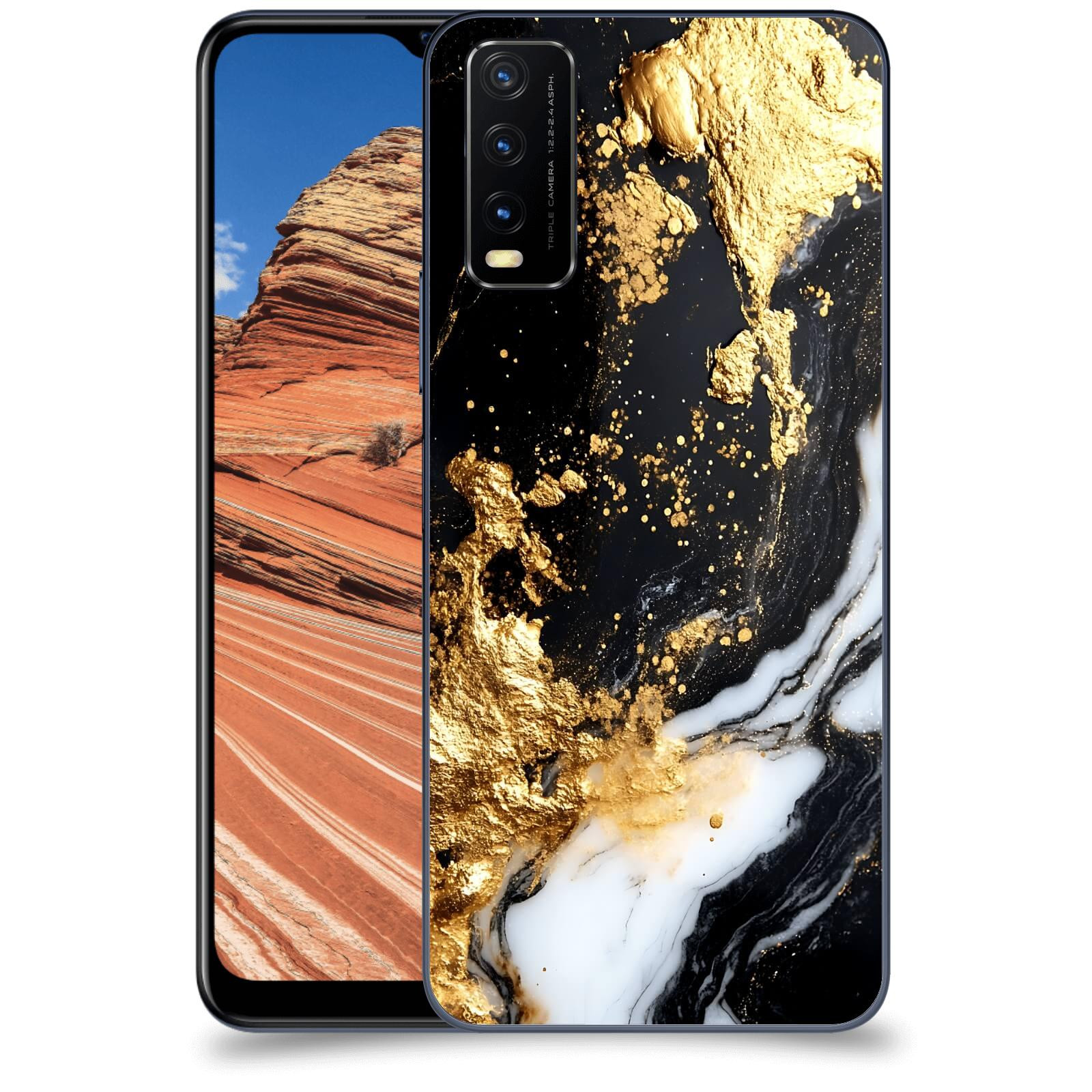 ACOVER Kryt na mobil Vivo Y20s - Marble III