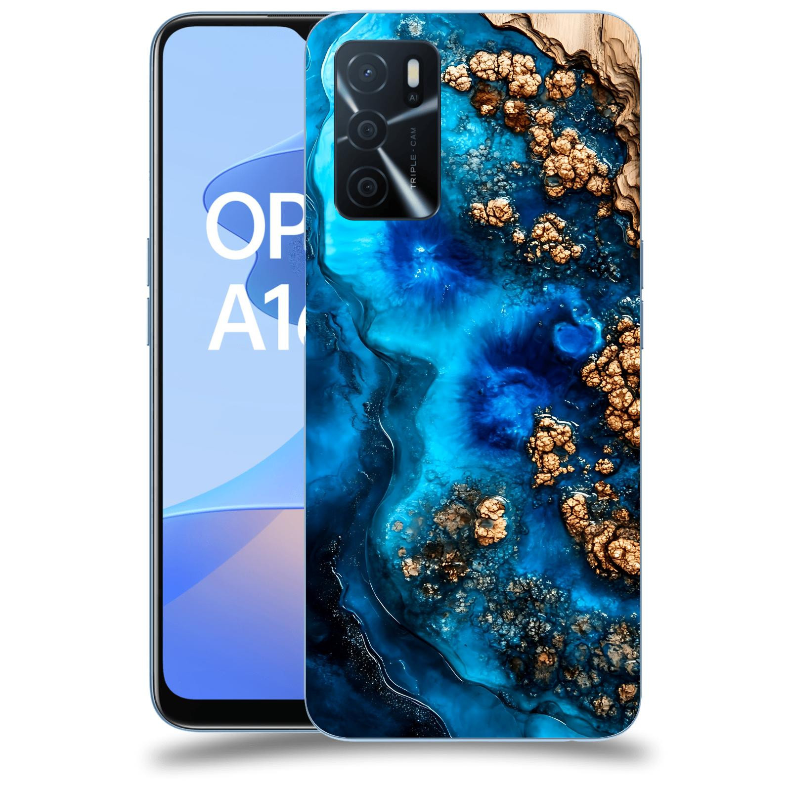 ACOVER Kryt na mobil OPPO A16s - Deep Marine IV