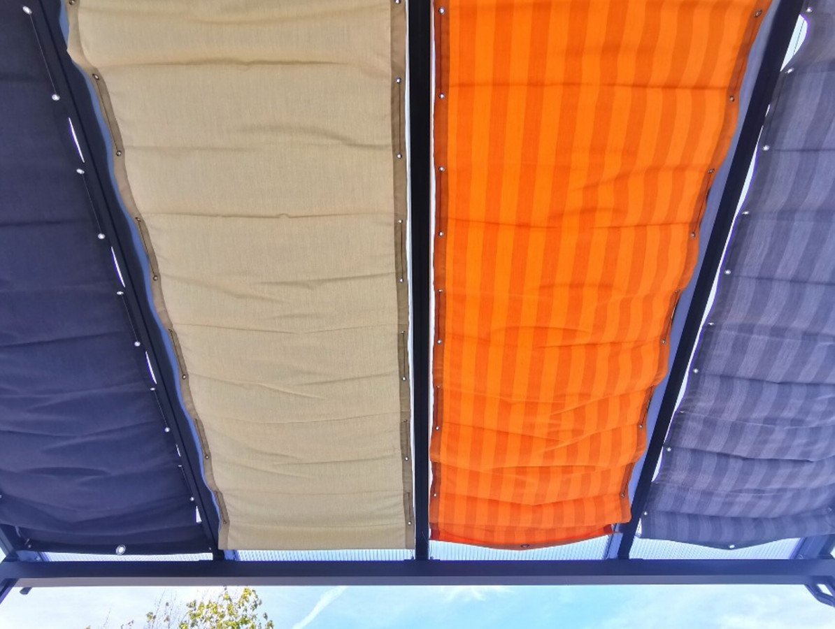 Stínění pro pergoly Terrassendach Premium grafit, 0,95 x 4,9 m GU4297649X