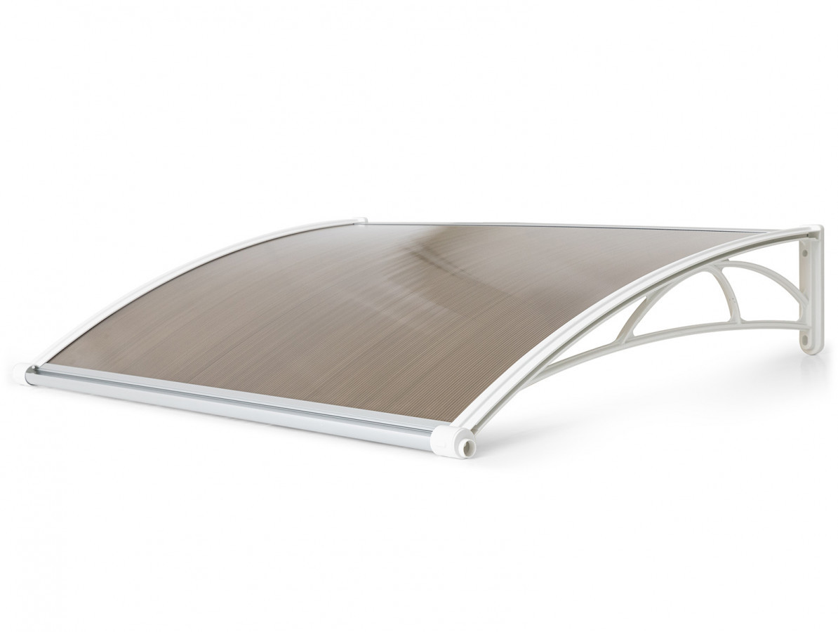 Vchodová stříška Valtellina, 120 x 82 cm, bílá / bronz GU7315136