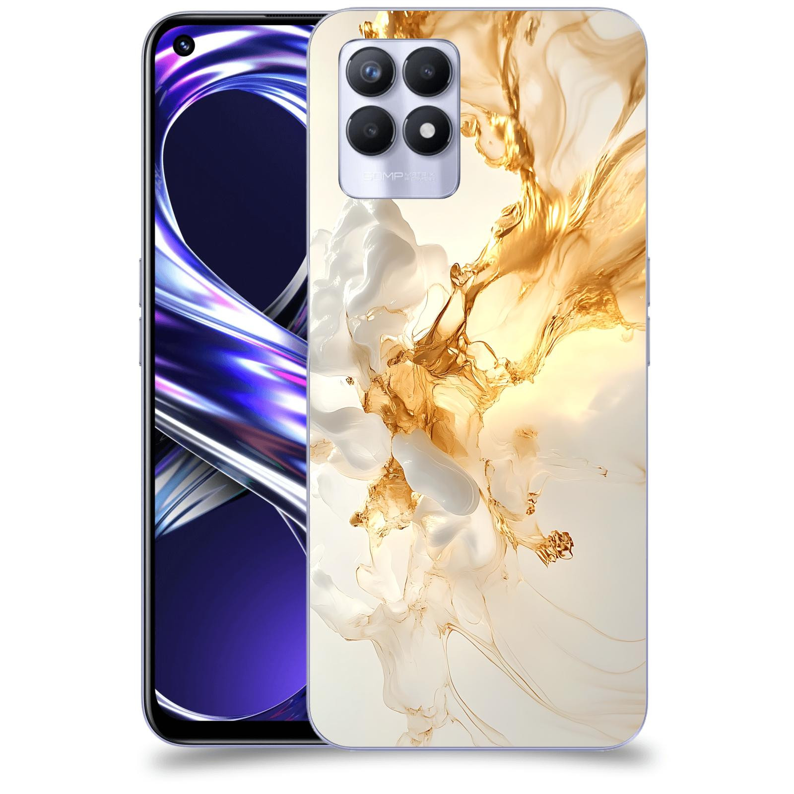 ACOVER Kryt na mobil Realme 8i - Vanilla Bourbon I