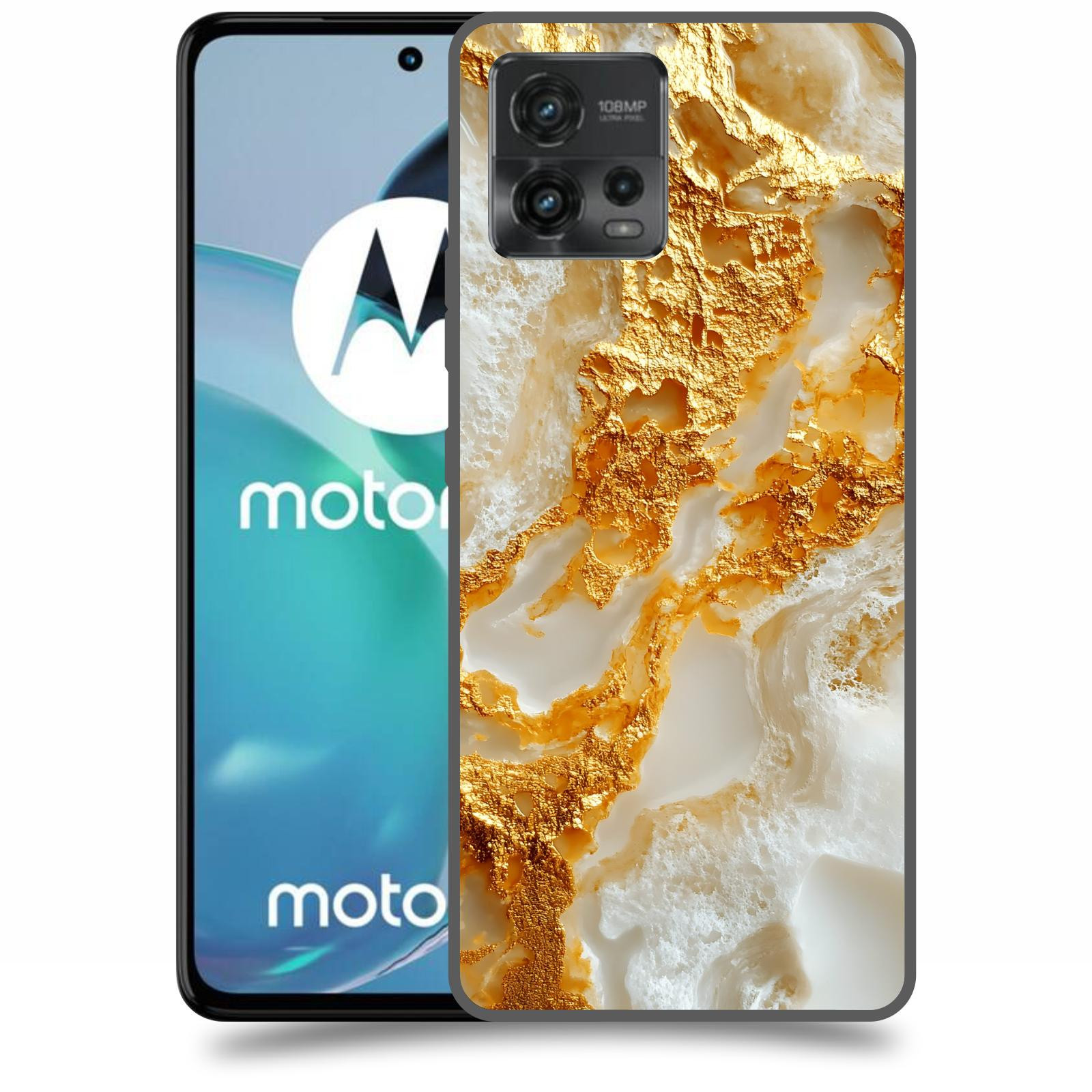 ACOVER Kryt na mobil Motorola Moto G72 - Vanilla Bourbon II
