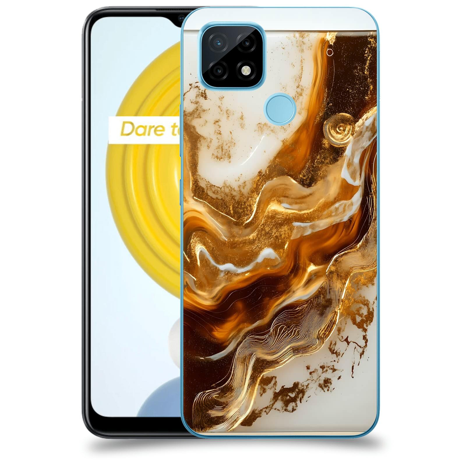 ACOVER Kryt na mobil Realme C21 - Amber I