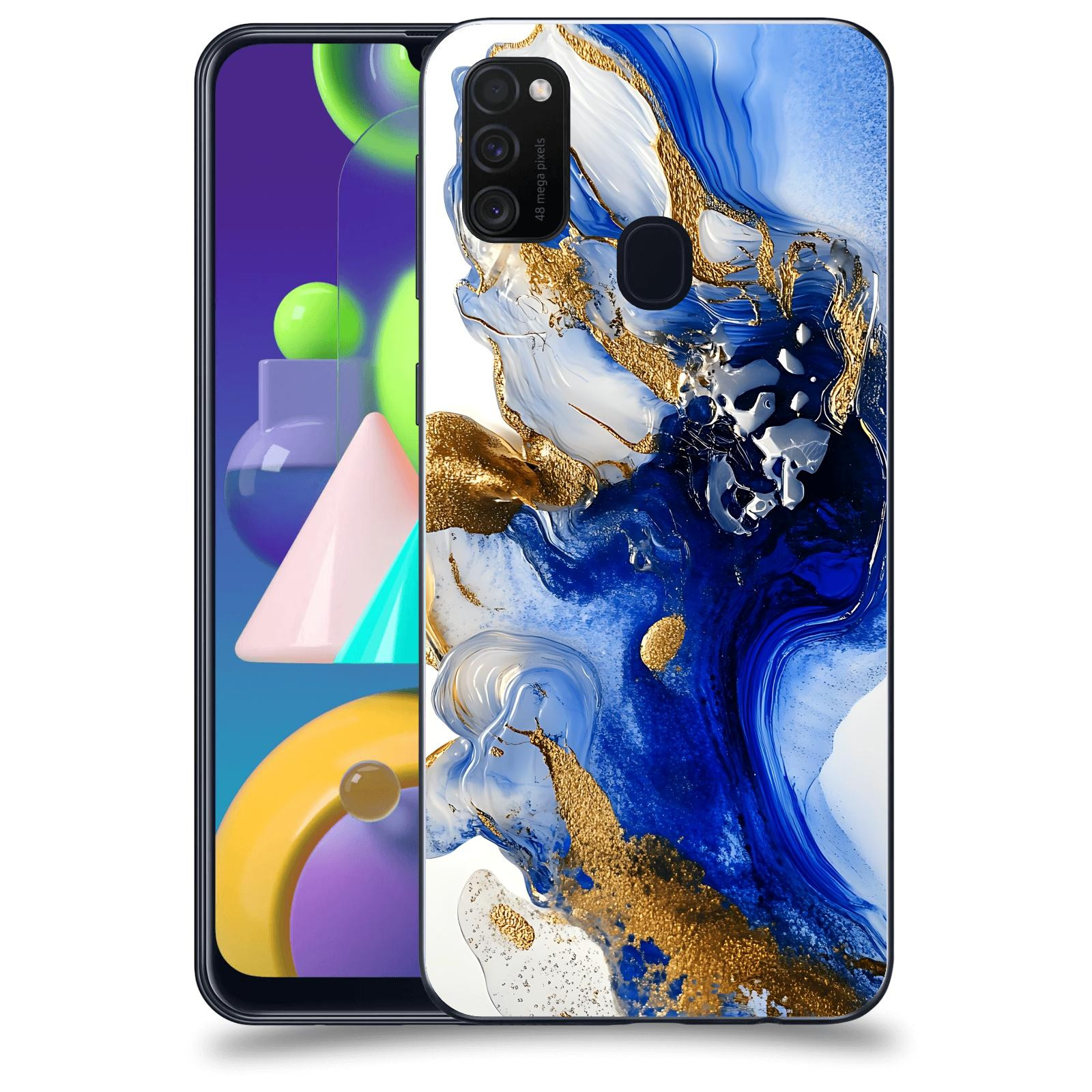 ACOVER Kryt na mobil Samsung Galaxy M21 M215F - Ocean Waves III