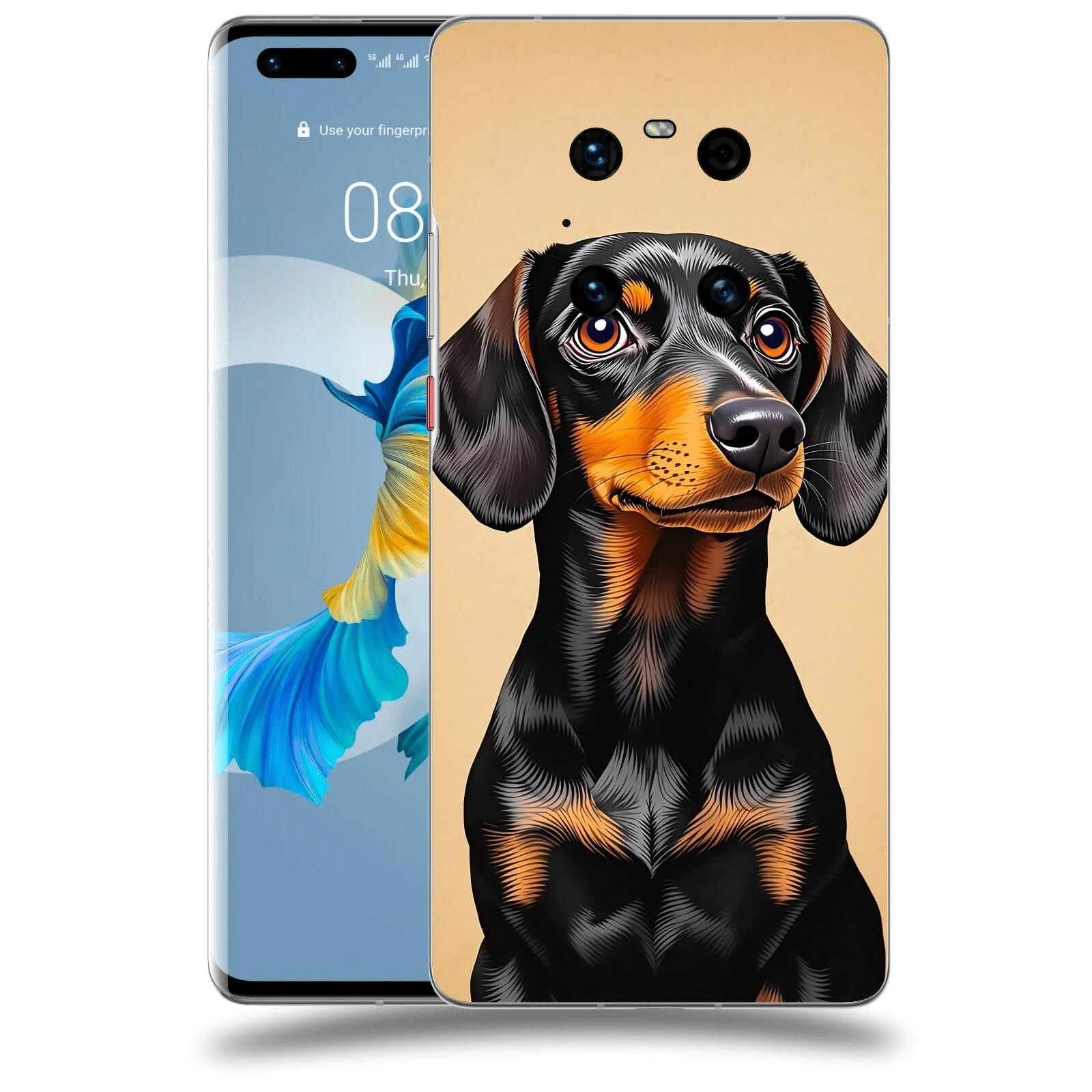 ACOVER Kryt na mobil Huawei Mate 40 Pro - Dachshund I