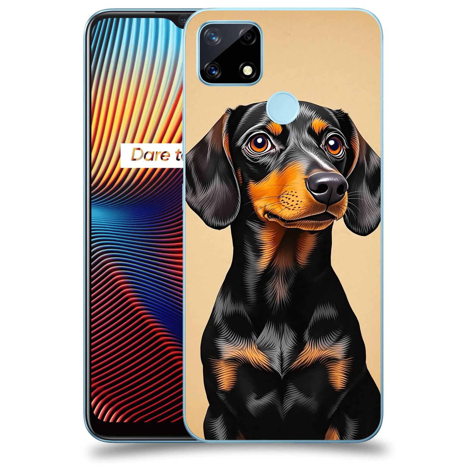 ACOVER Kryt na mobil Realme 7i - Dachshund I