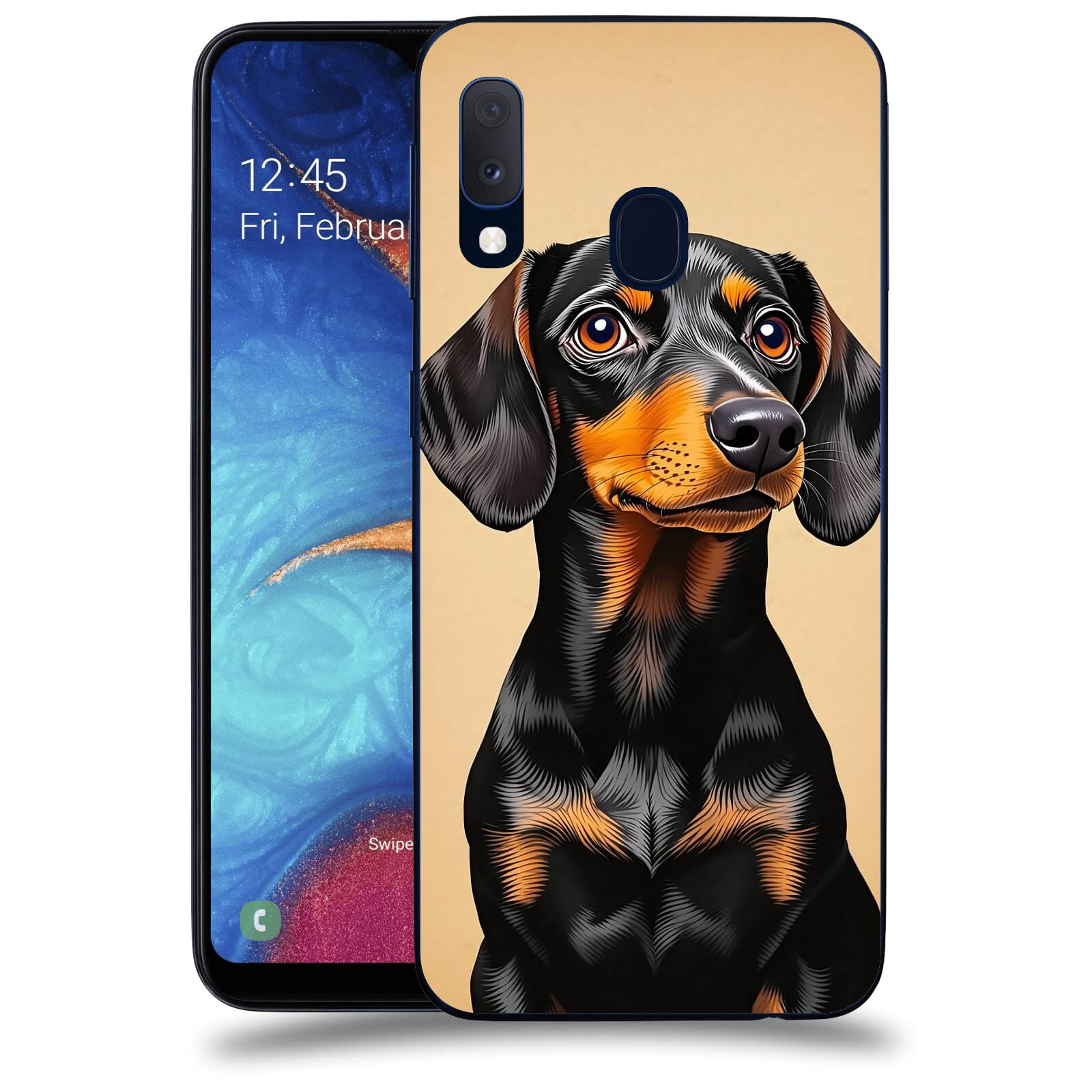 ACOVER Kryt na mobil Samsung Galaxy A20e A202F - Dachshund I