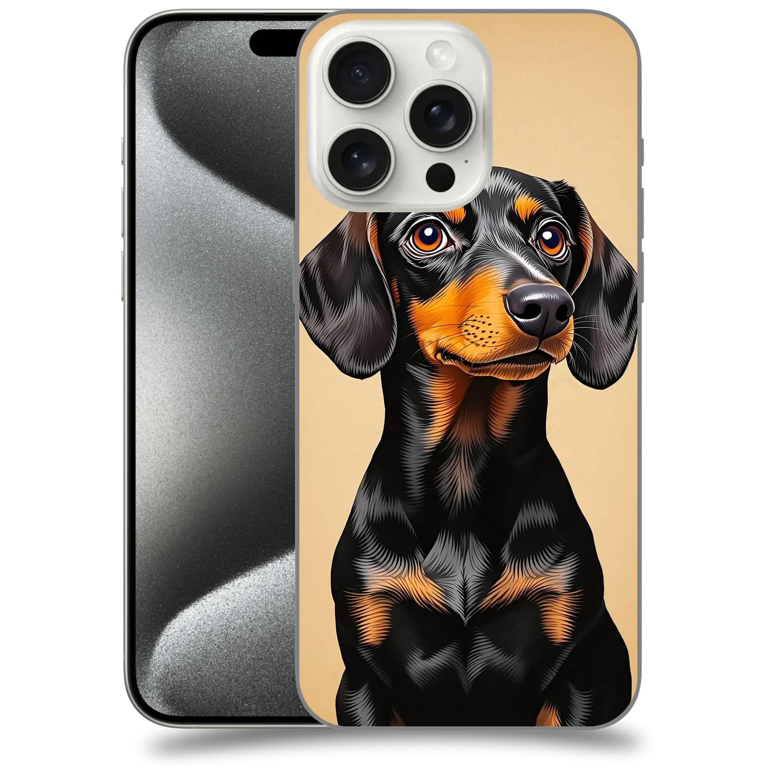 ACOVER Kryt na mobil Apple iPhone 15 pro max - Dachshund I