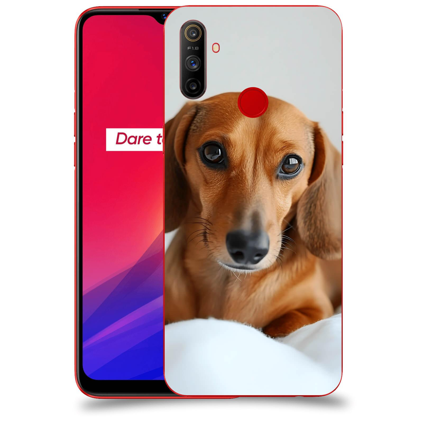 ACOVER Kryt na mobil Realme C3 - Dachshund II