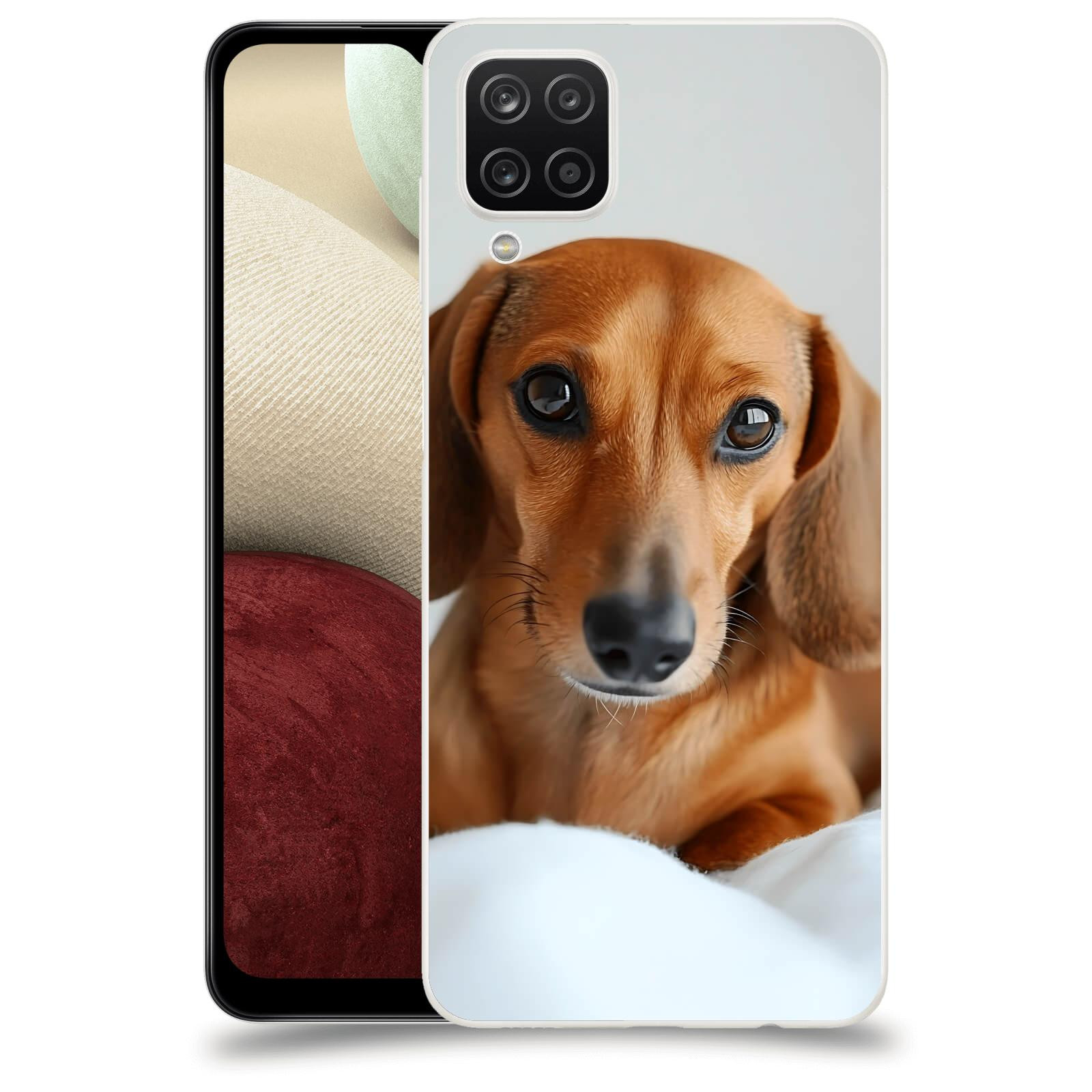ACOVER Kryt na mobil Samsung Galaxy A12 A125F - Dachshund II